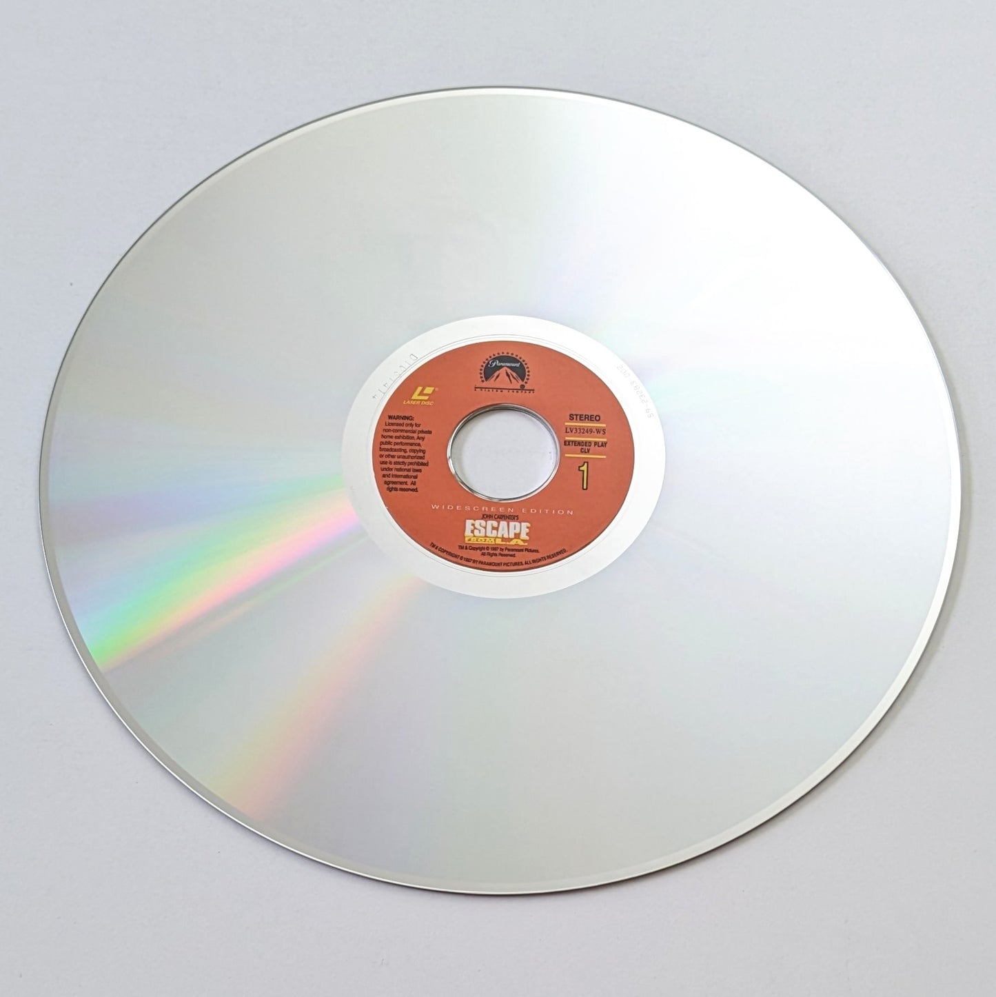 Escape from L.A. (1996) North American Laserdisc