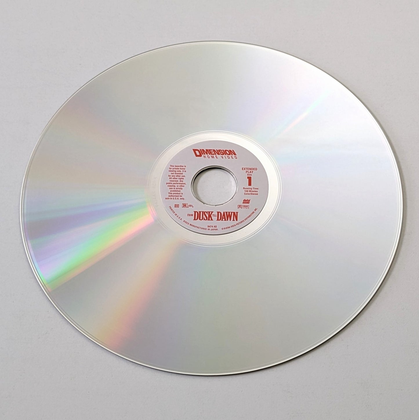 From Dusk Till Dawn (1996) North American Laserdisc