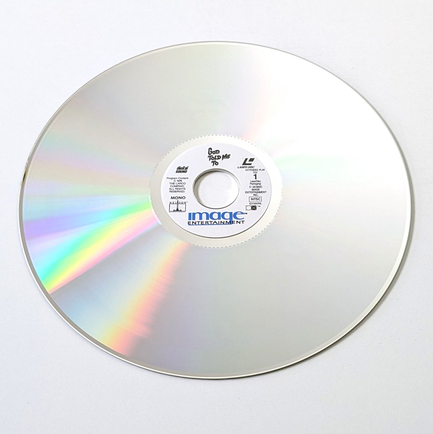 God Told Me To (1976) North American Laserdisc