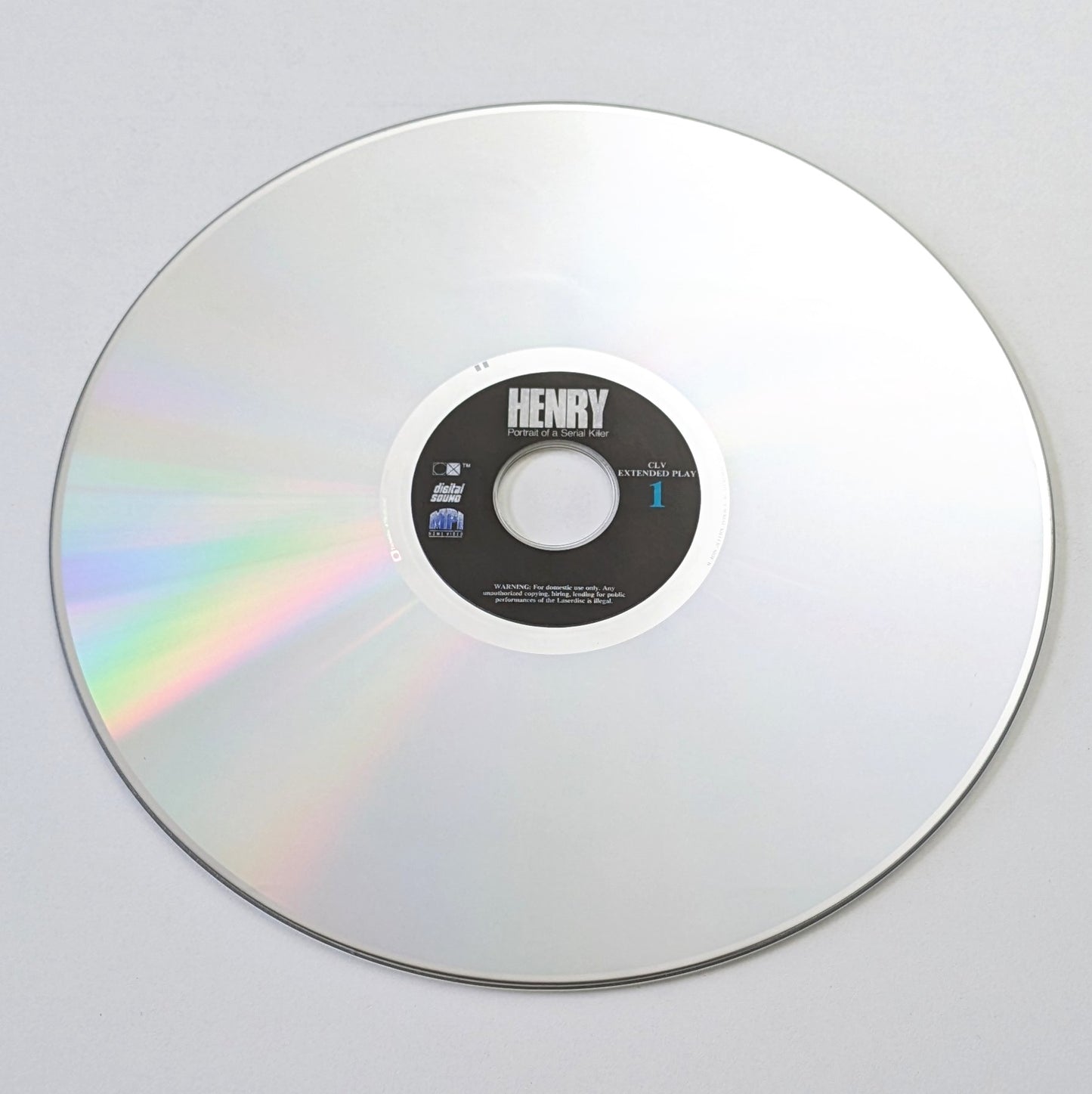 Henry: Portrait of a Serial Killer (1986) North American Laserdisc