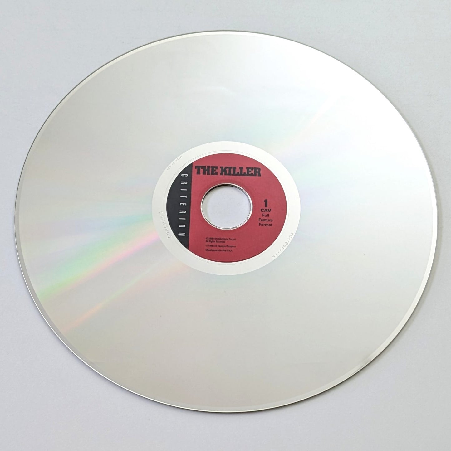 Killer, The (1989) North American Laserdisc