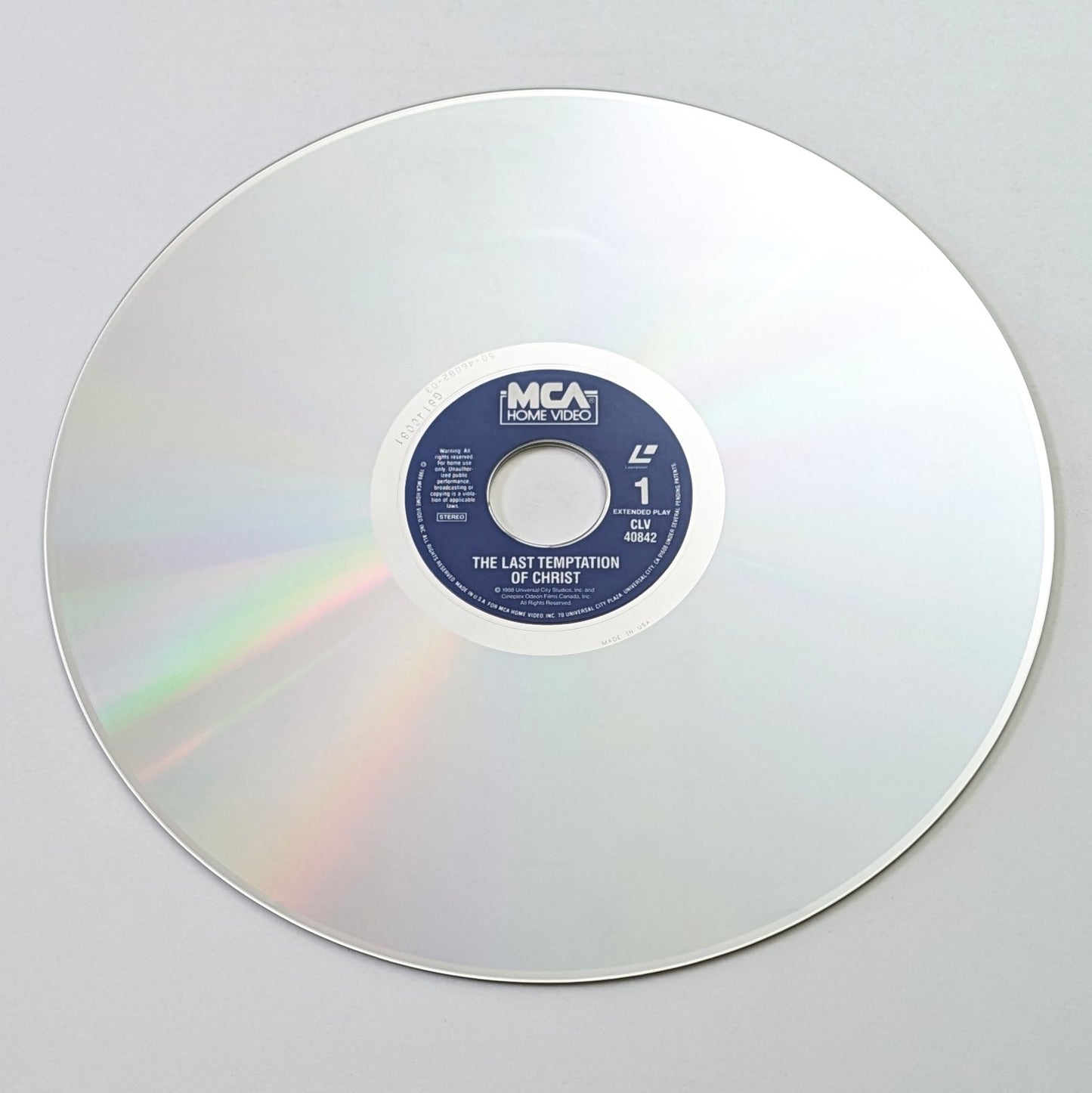 Last Temptation of Christ, The (1988) North American Laserdisc