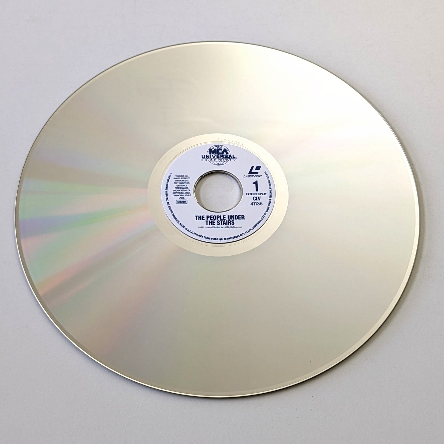 People Under The Stairs, The (1991) North American Laserdisc