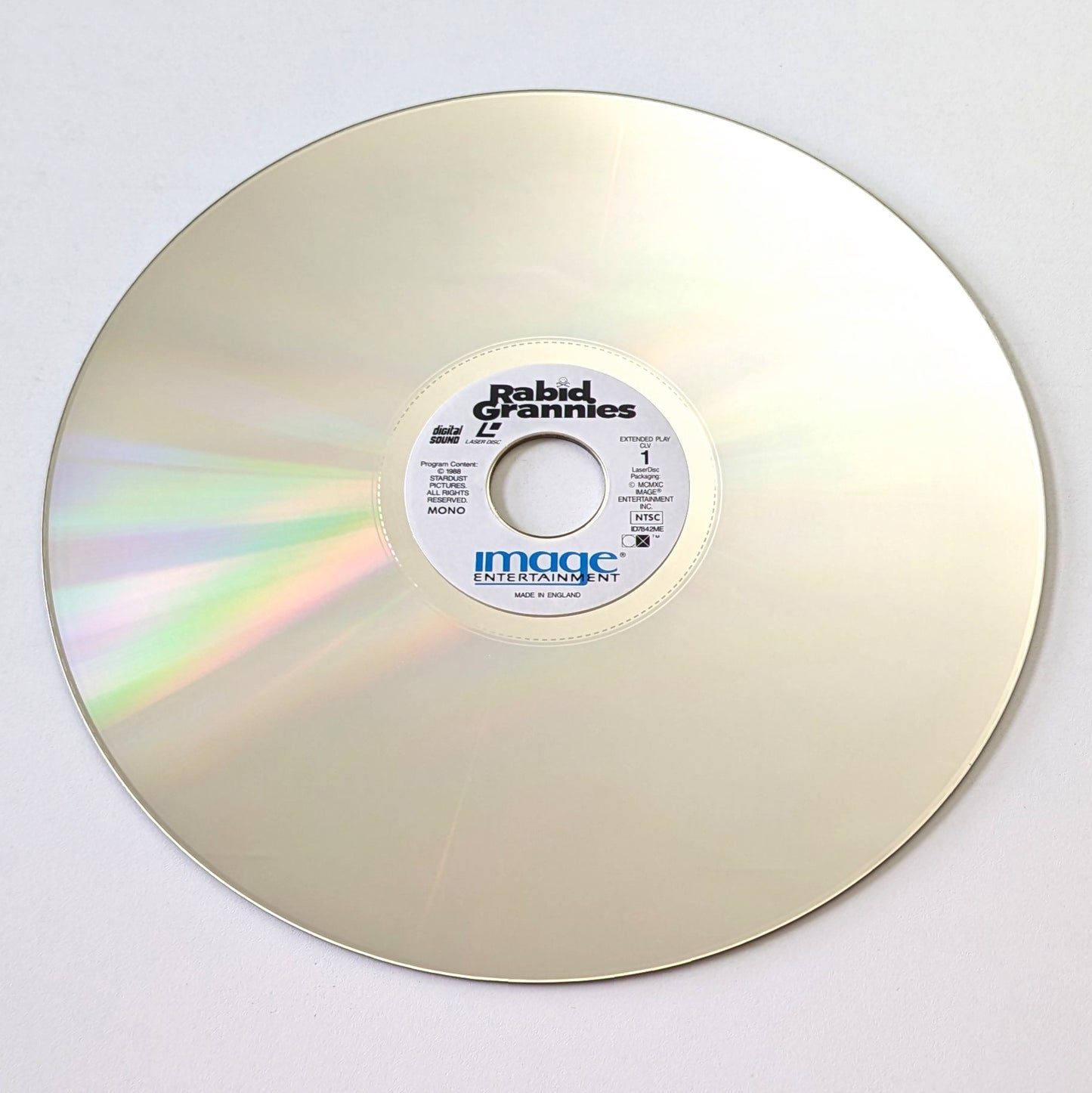 Rabid Grannies (1988) North American Laserdisc