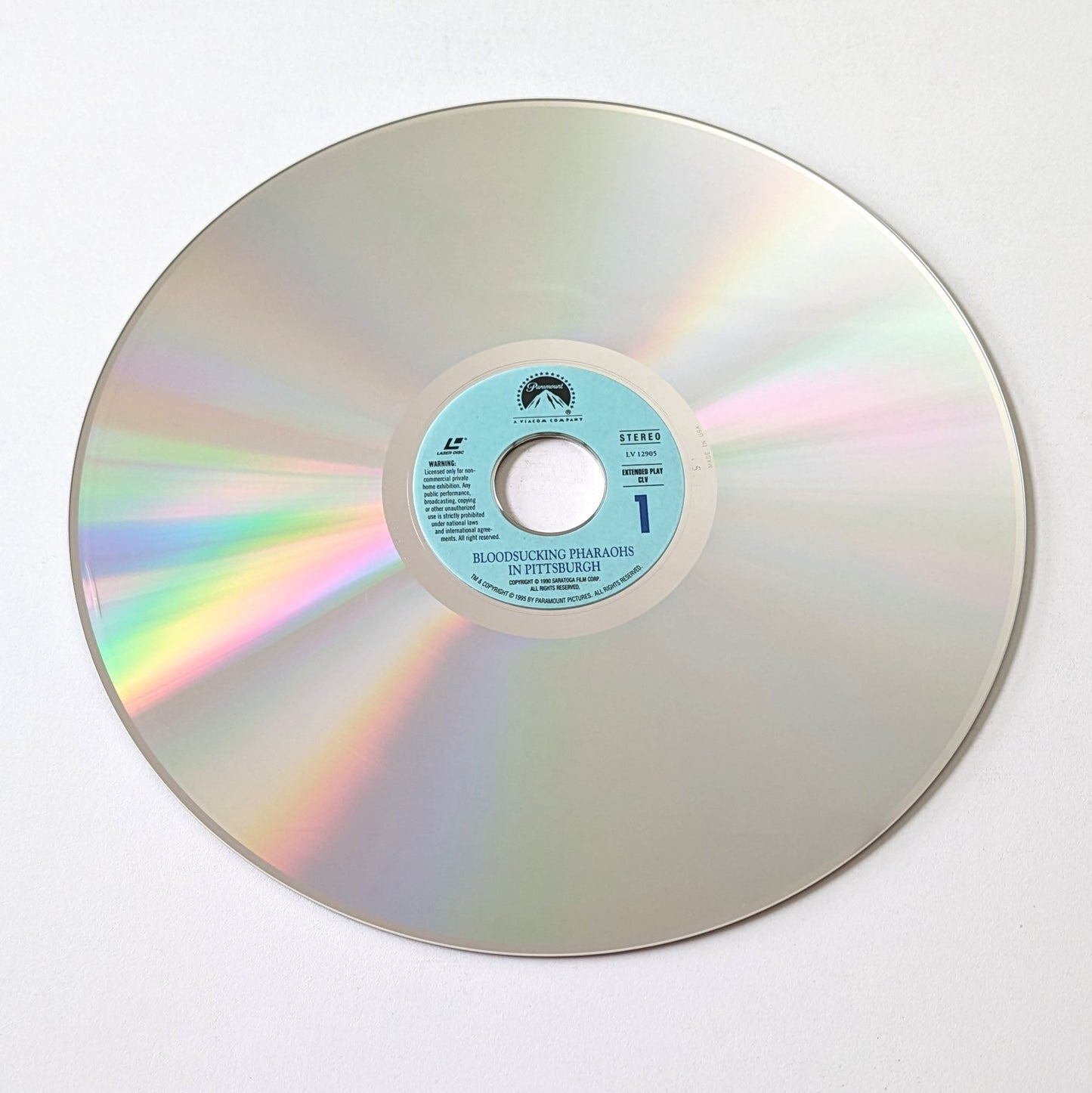 Bloodsucking Pharaohs in Pittsburgh (1991) North American Laserdisc