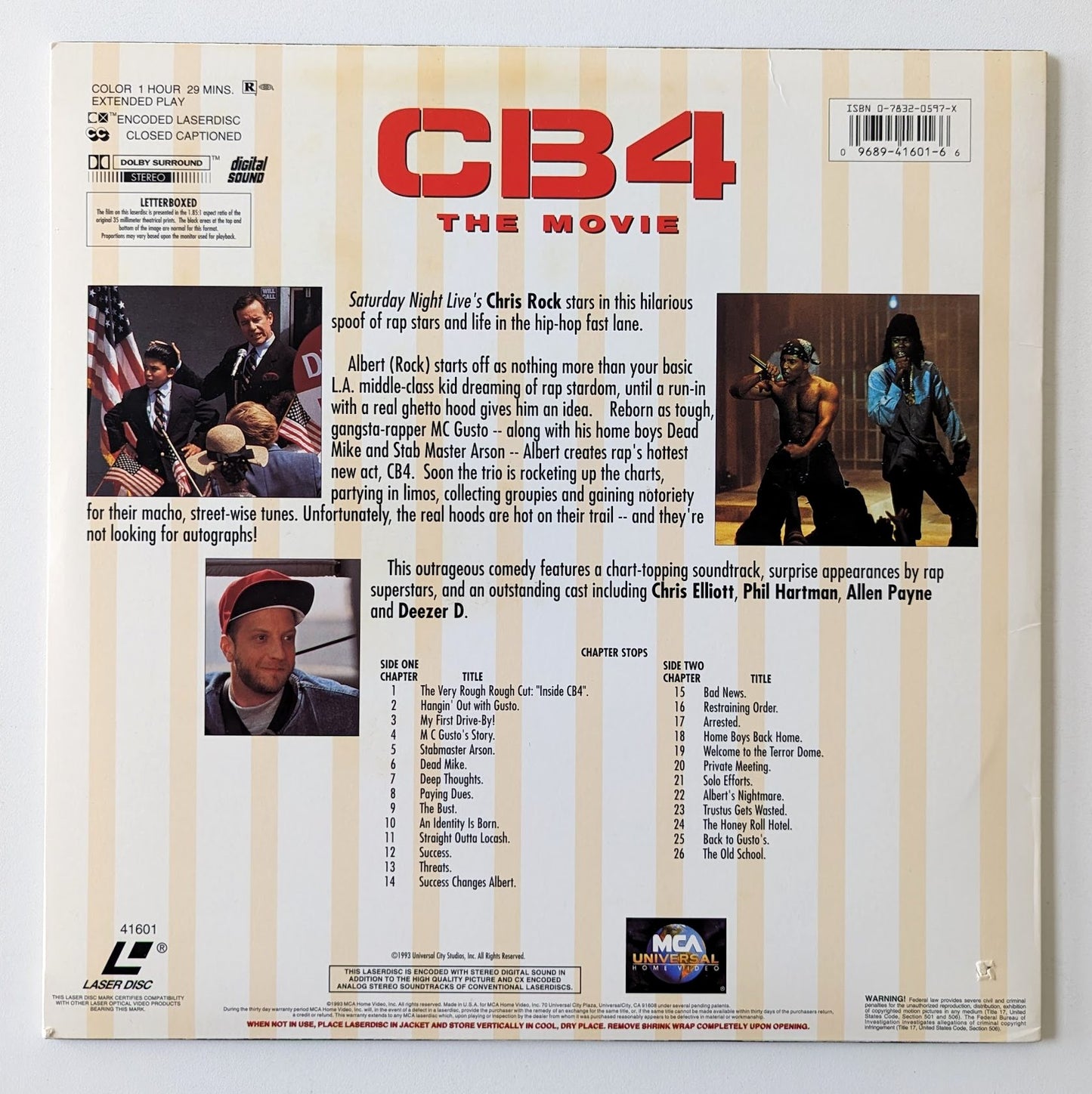 CB4 (1993) North American Laserdisc