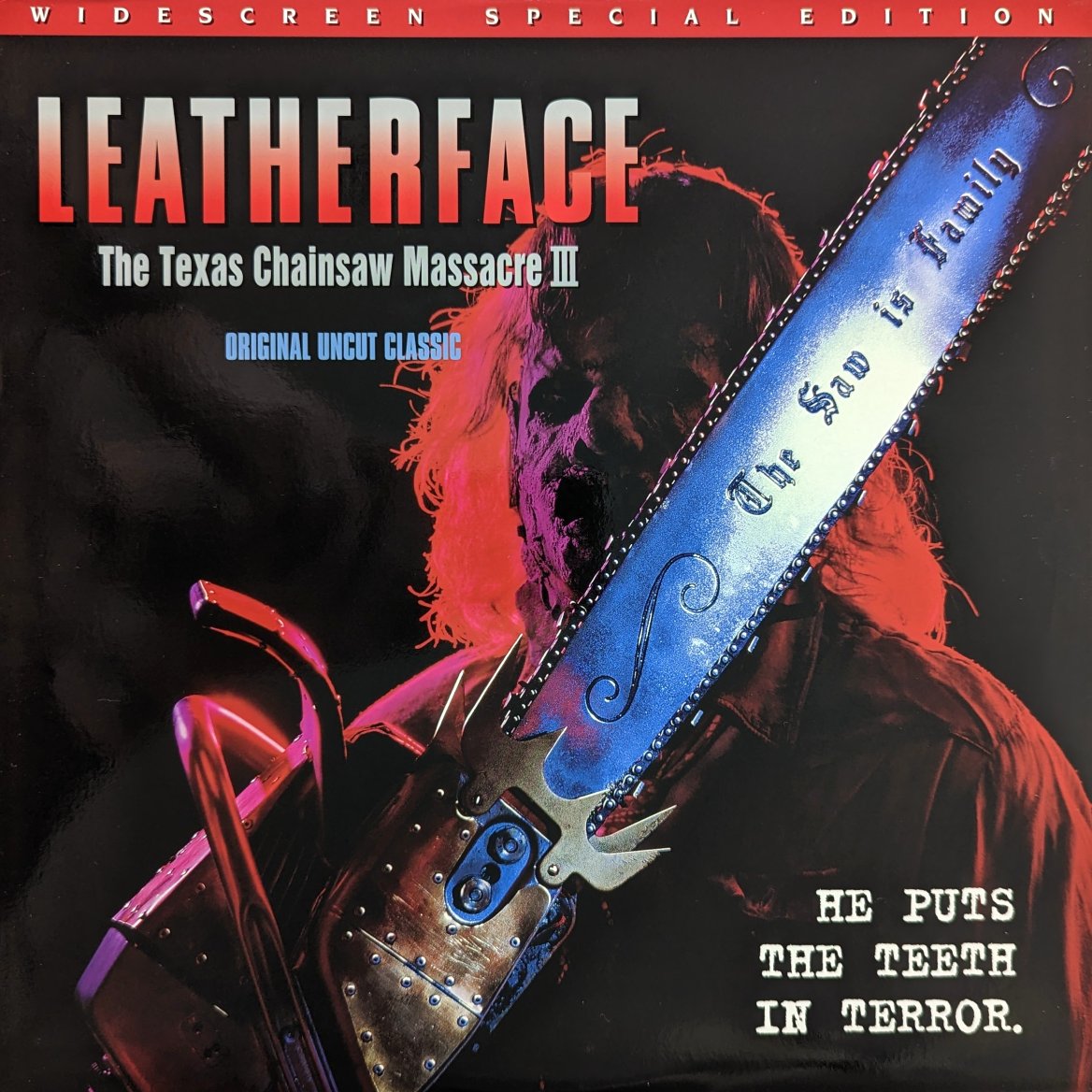 Leatherface: Texas Chainsaw Massacre III (1990) North American Laserdisc