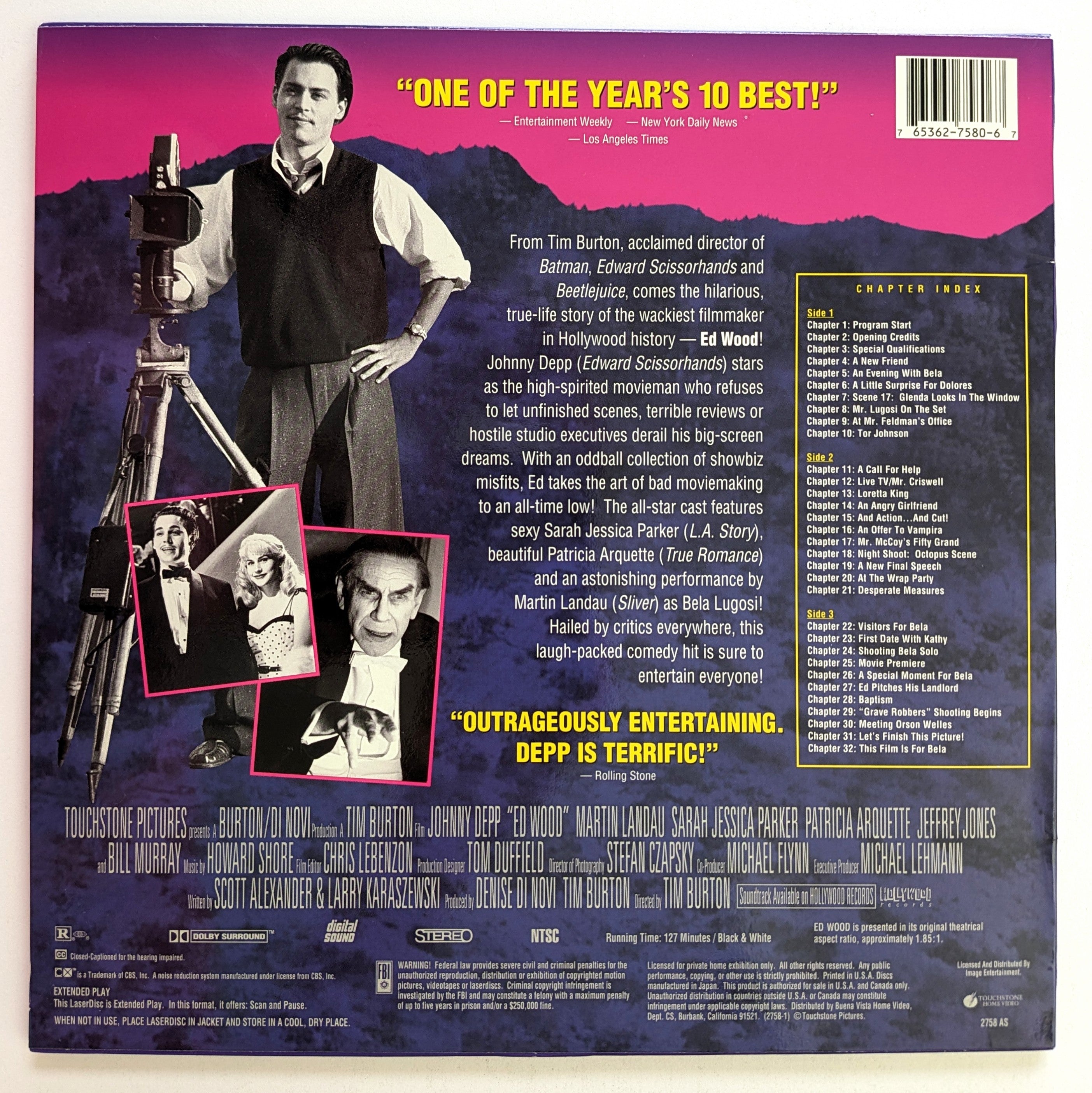 Ed Wood (1994) North American Laserdisc
