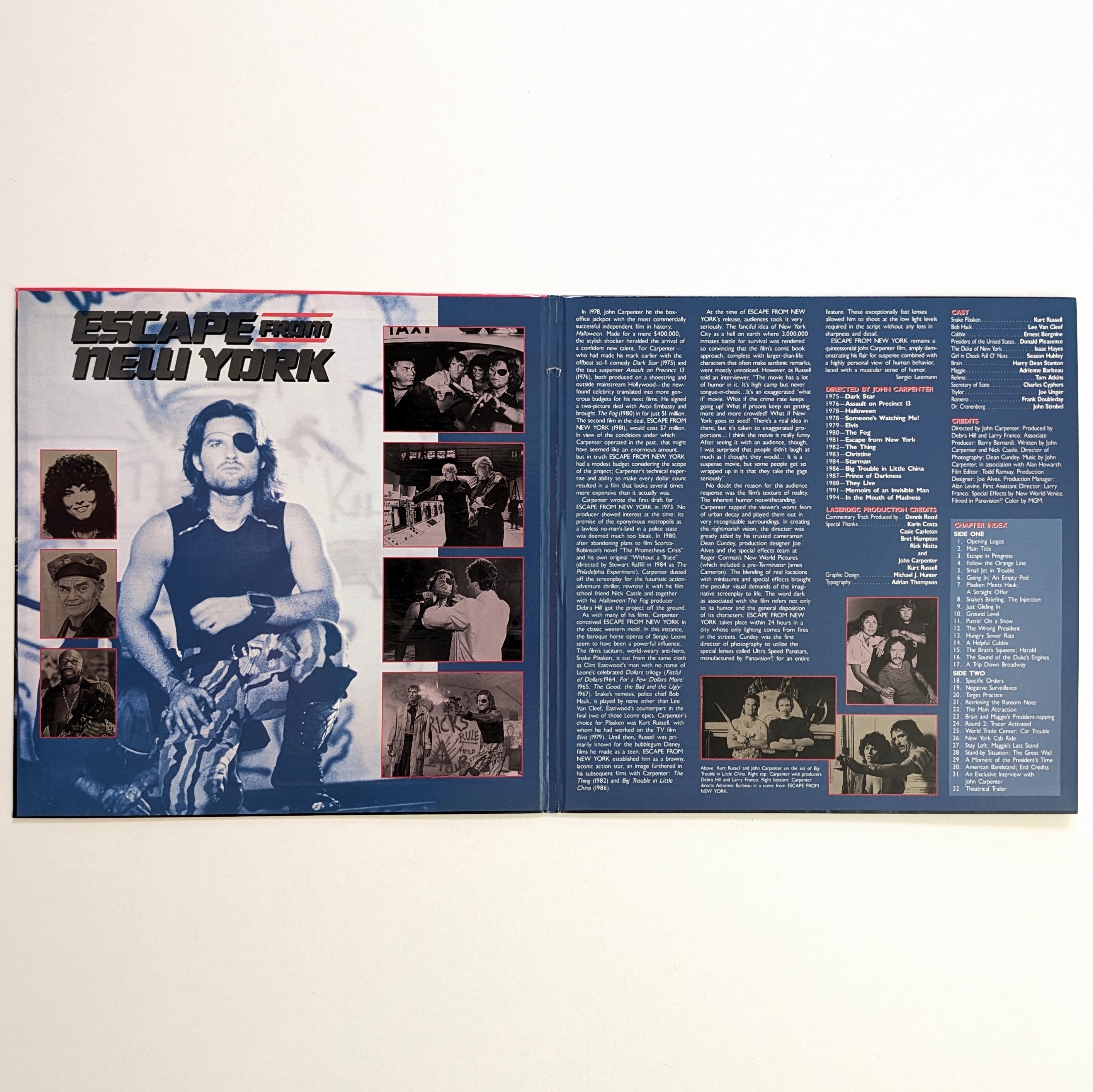 Escape from New York (1981) North American Laserdisc