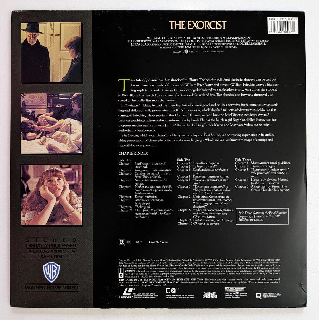Exorcist (1973) North American LaserDisc — product photograph