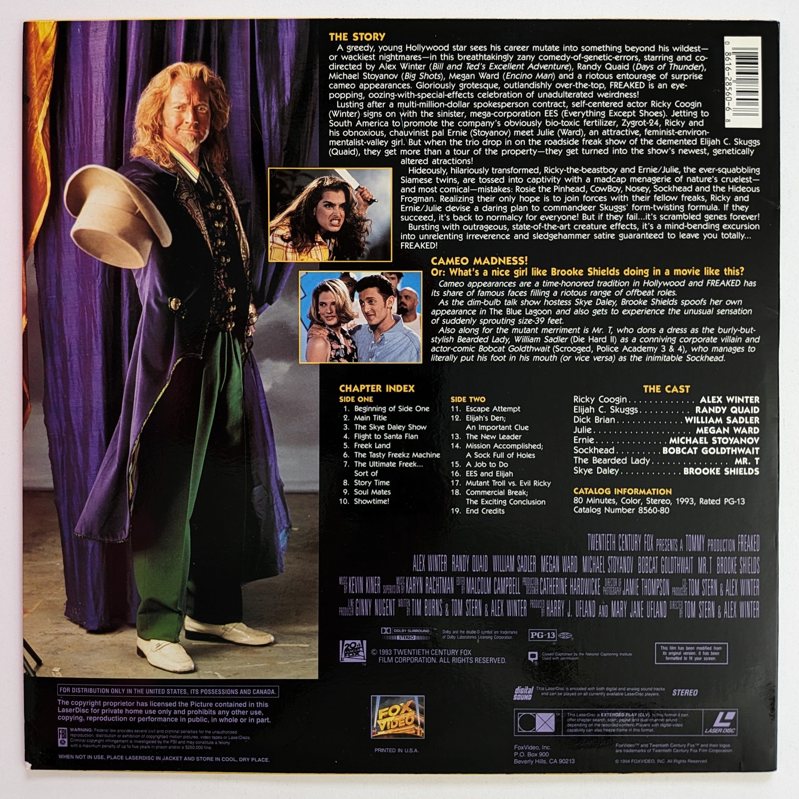 Freaked (1993) North American Laserdisc