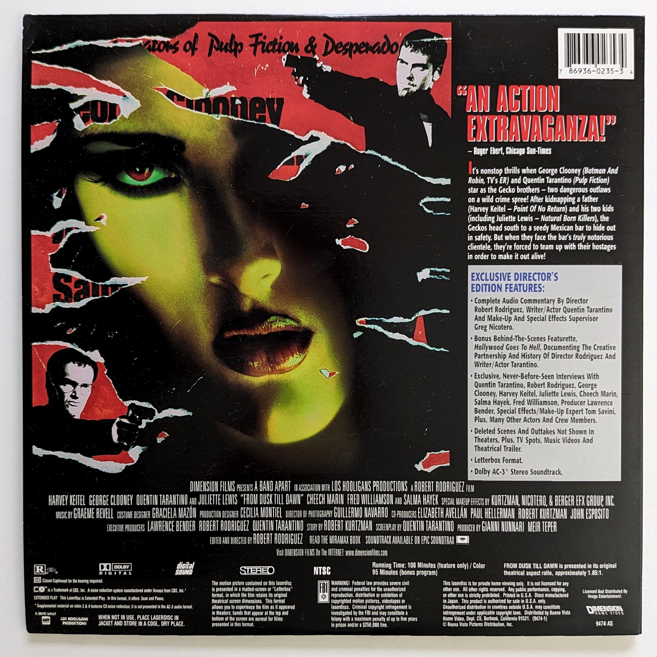 From Dusk Till Dawn (1996) North American Laserdisc