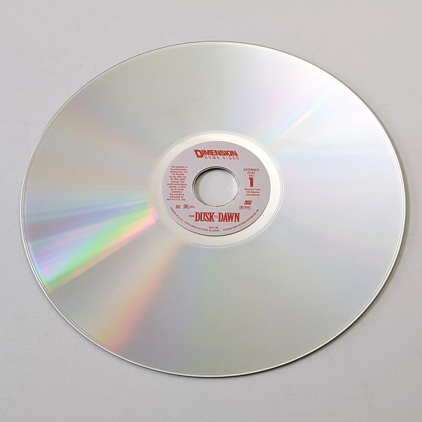 From Dusk Till Dawn (1996) North American Laserdisc