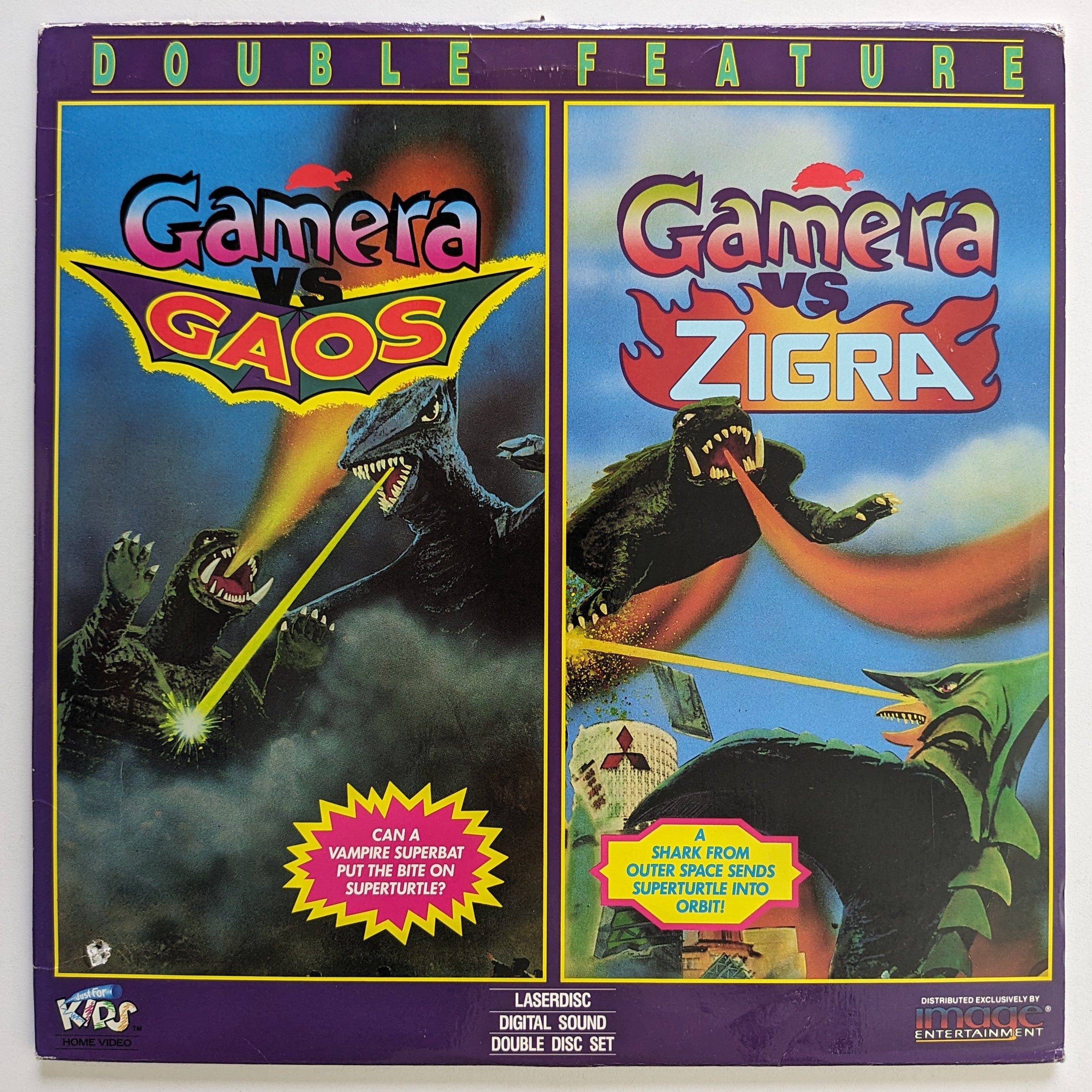 Gamera vs. Gaos and Gamera vs. Zigra double feature (1967 and 1971) North American Laserdisc