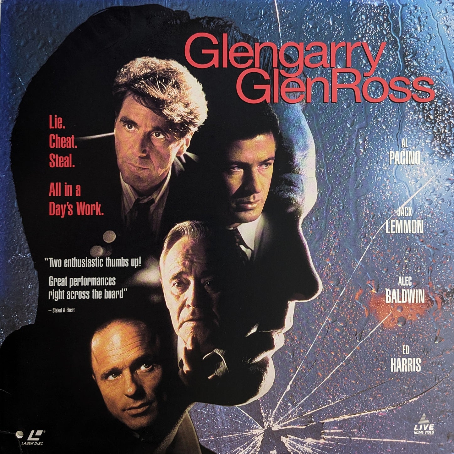 Glengarry Glen Ross (1992) North American Laserdisc