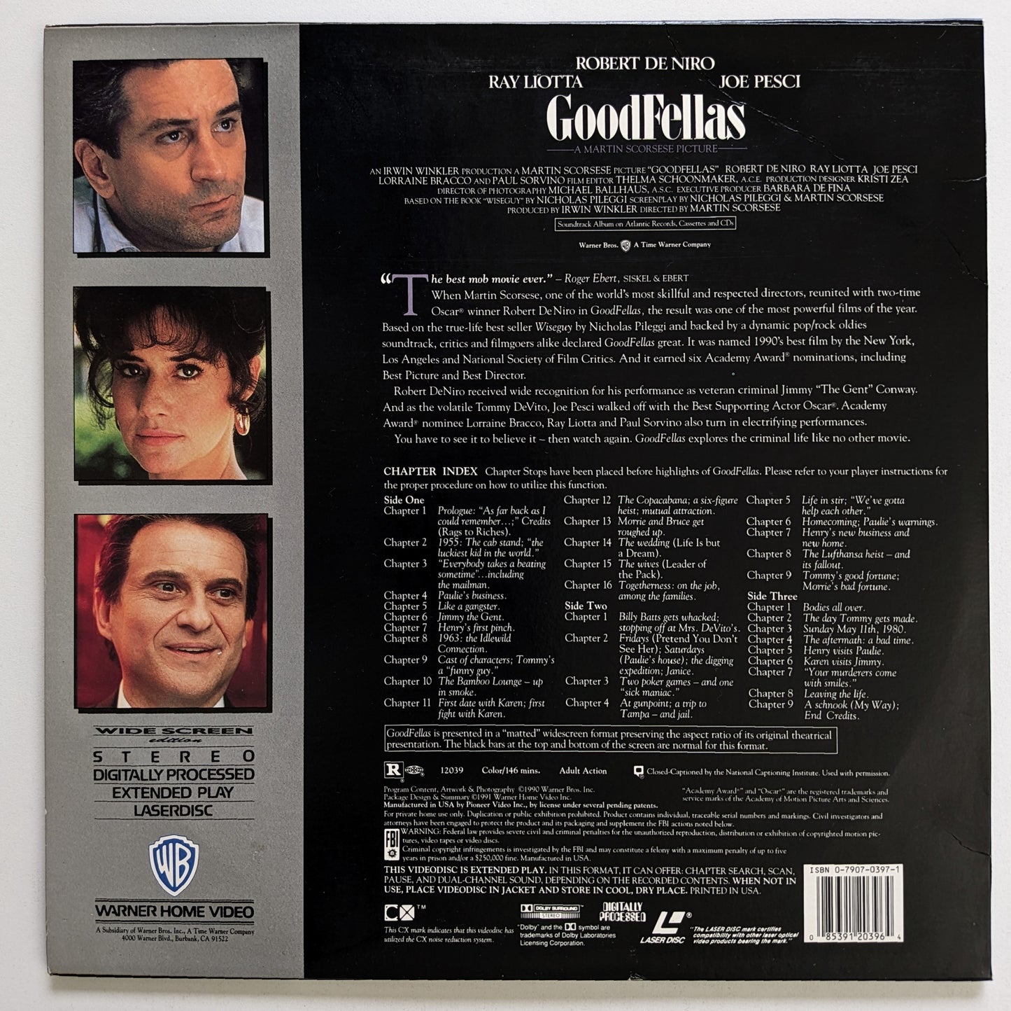 Goodfellas (1990) North American Laserdisc