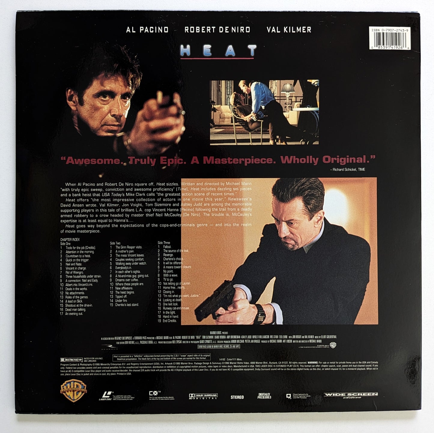 Heat (1995) North American Laserdisc