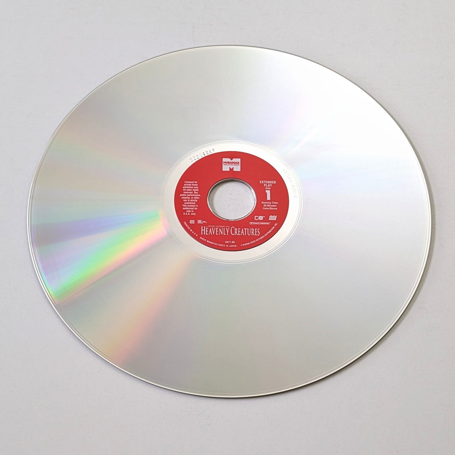 Heavenly Creatures (1994) North American Laserdisc