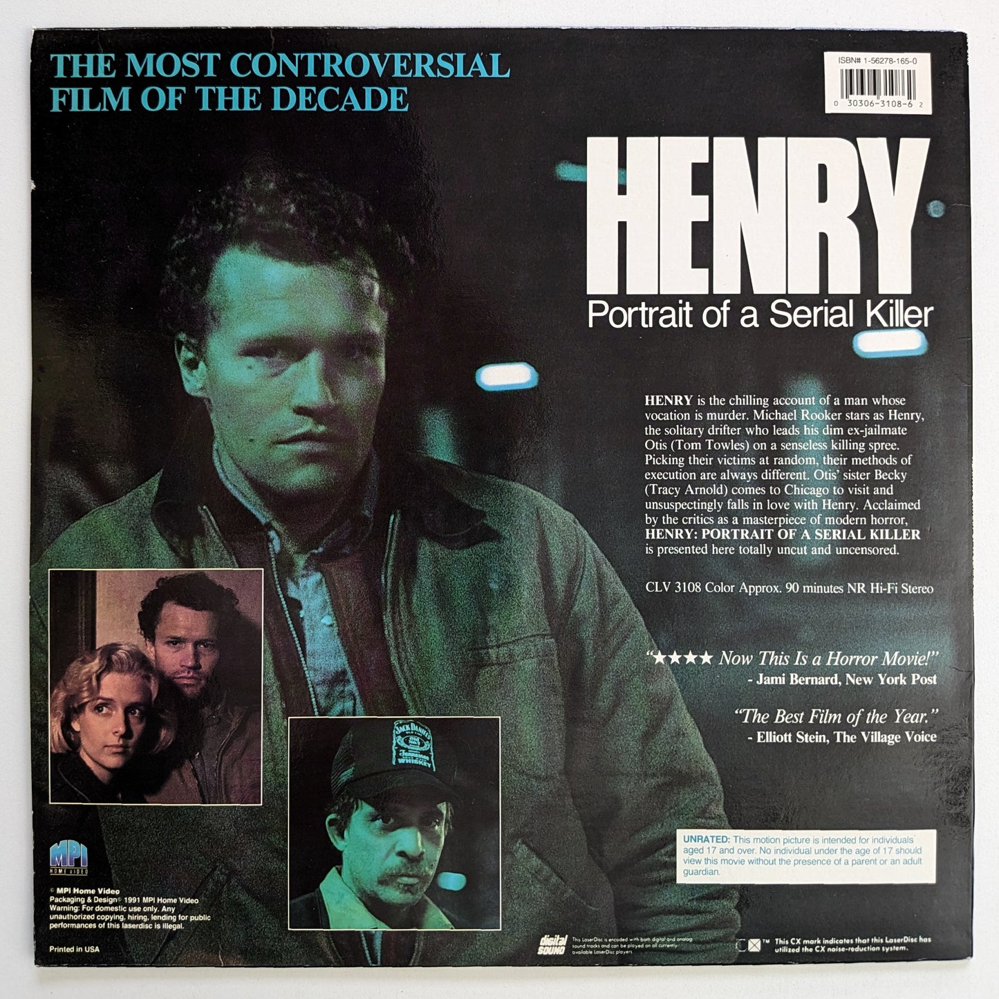 Henry: Portrait of a Serial Killer (1986) North American Laserdisc
