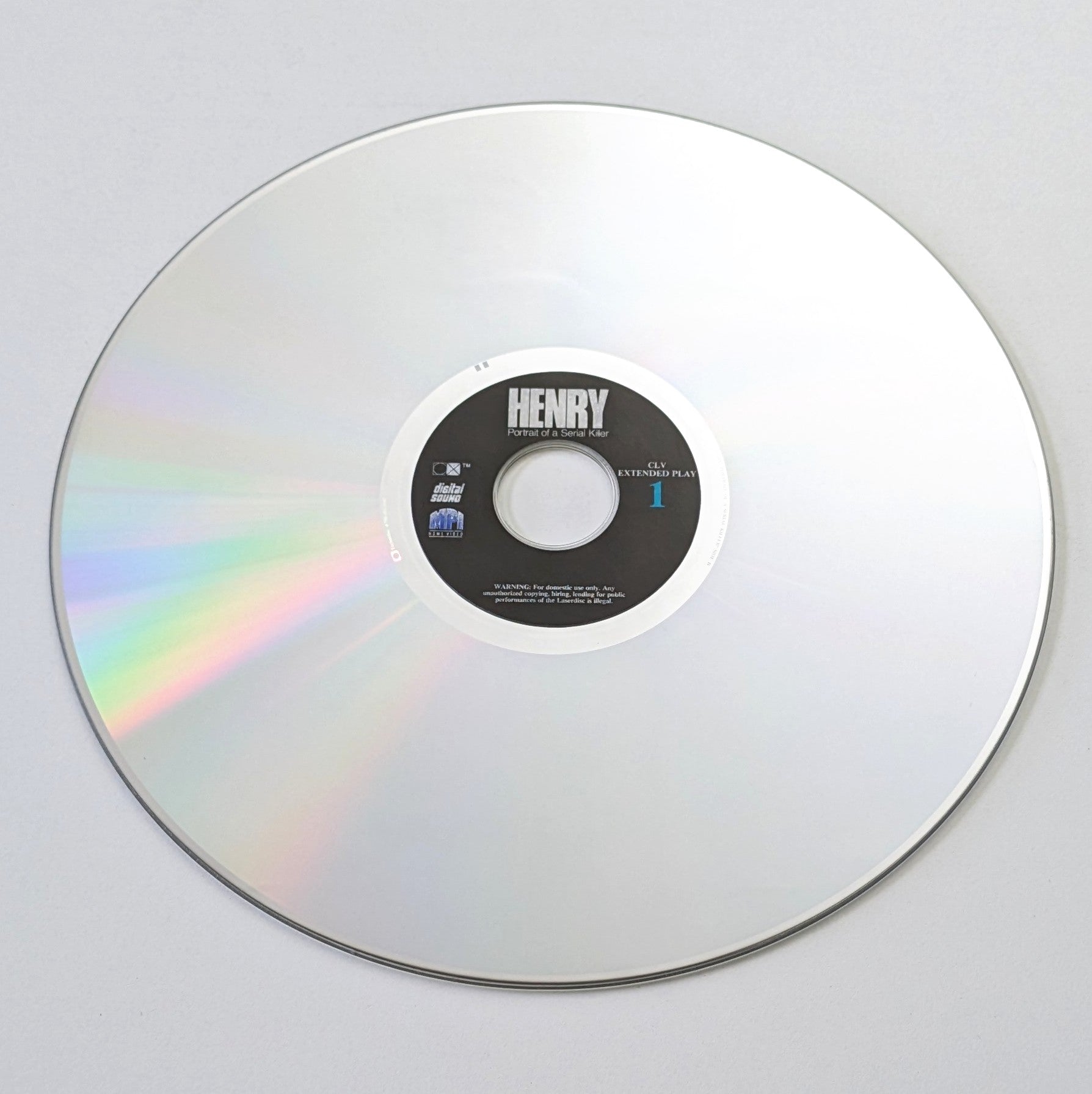 Henry: Portrait of a Serial Killer (1986) North American Laserdisc