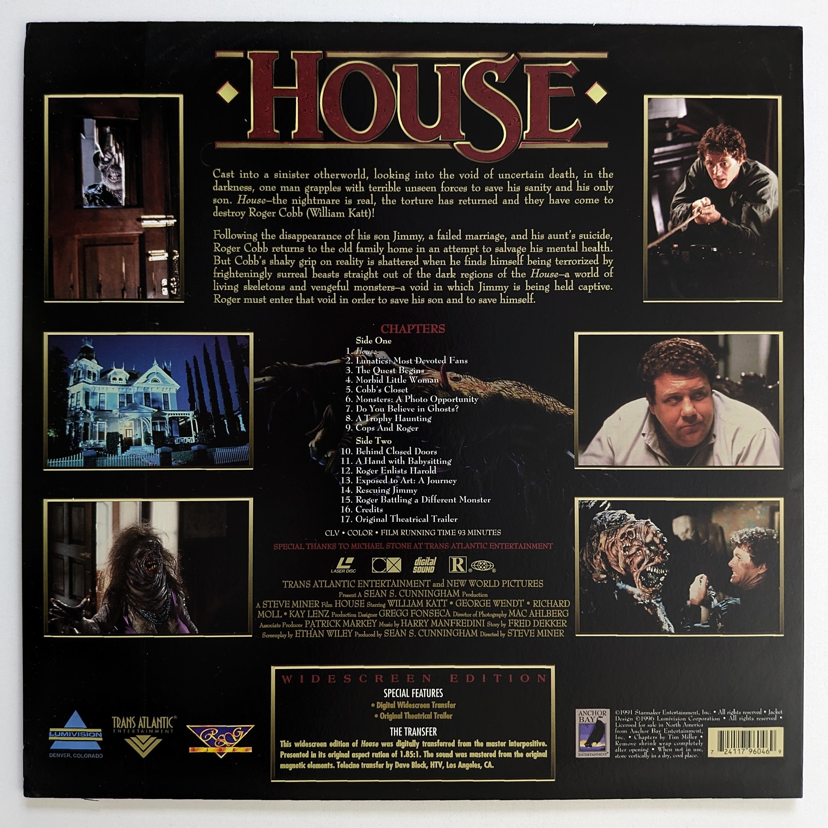 House (1986) North American Laserdisc