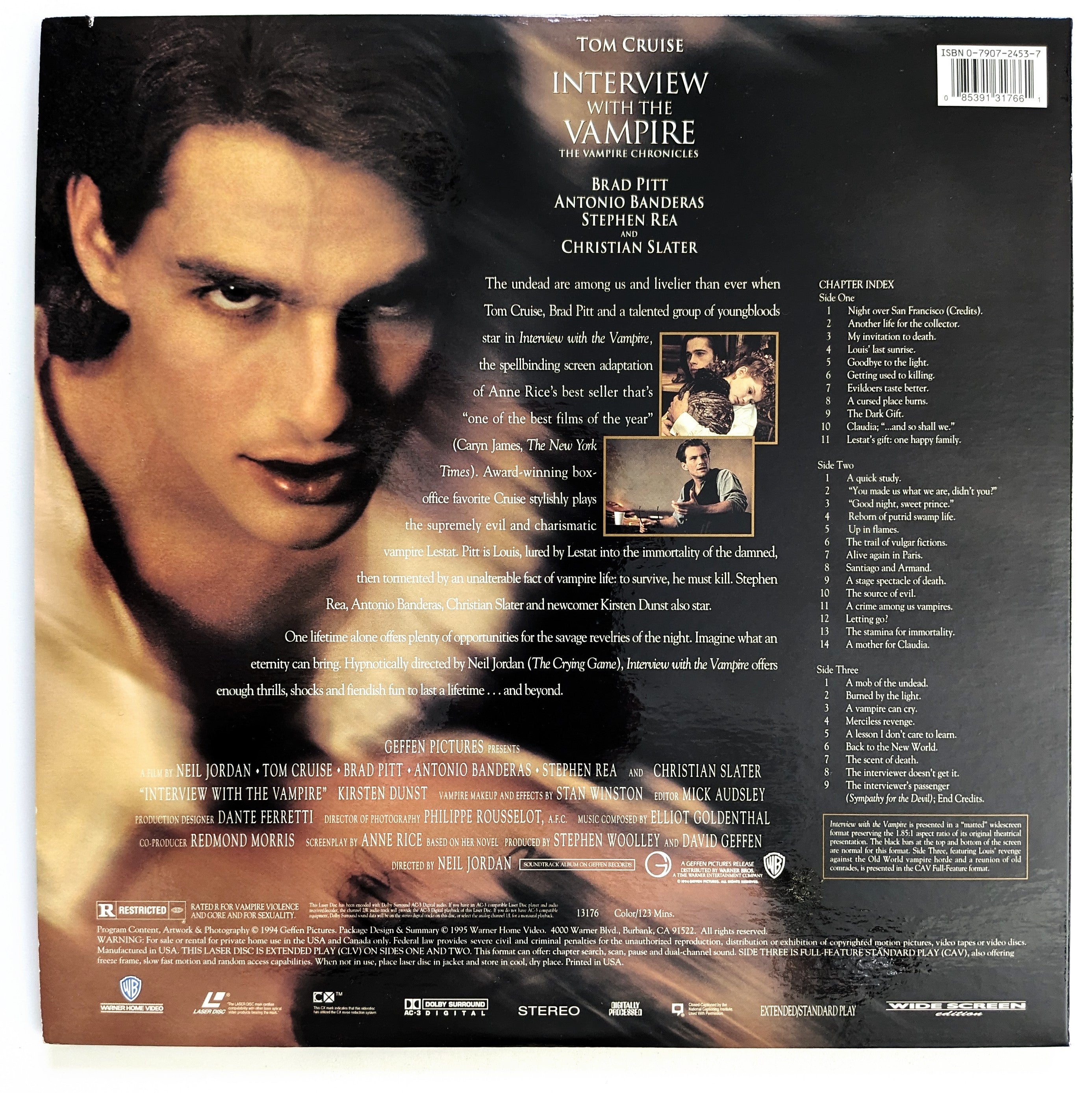 Interview With A Vampire: The Vampire Chronicles (1994) North American Laserdisc