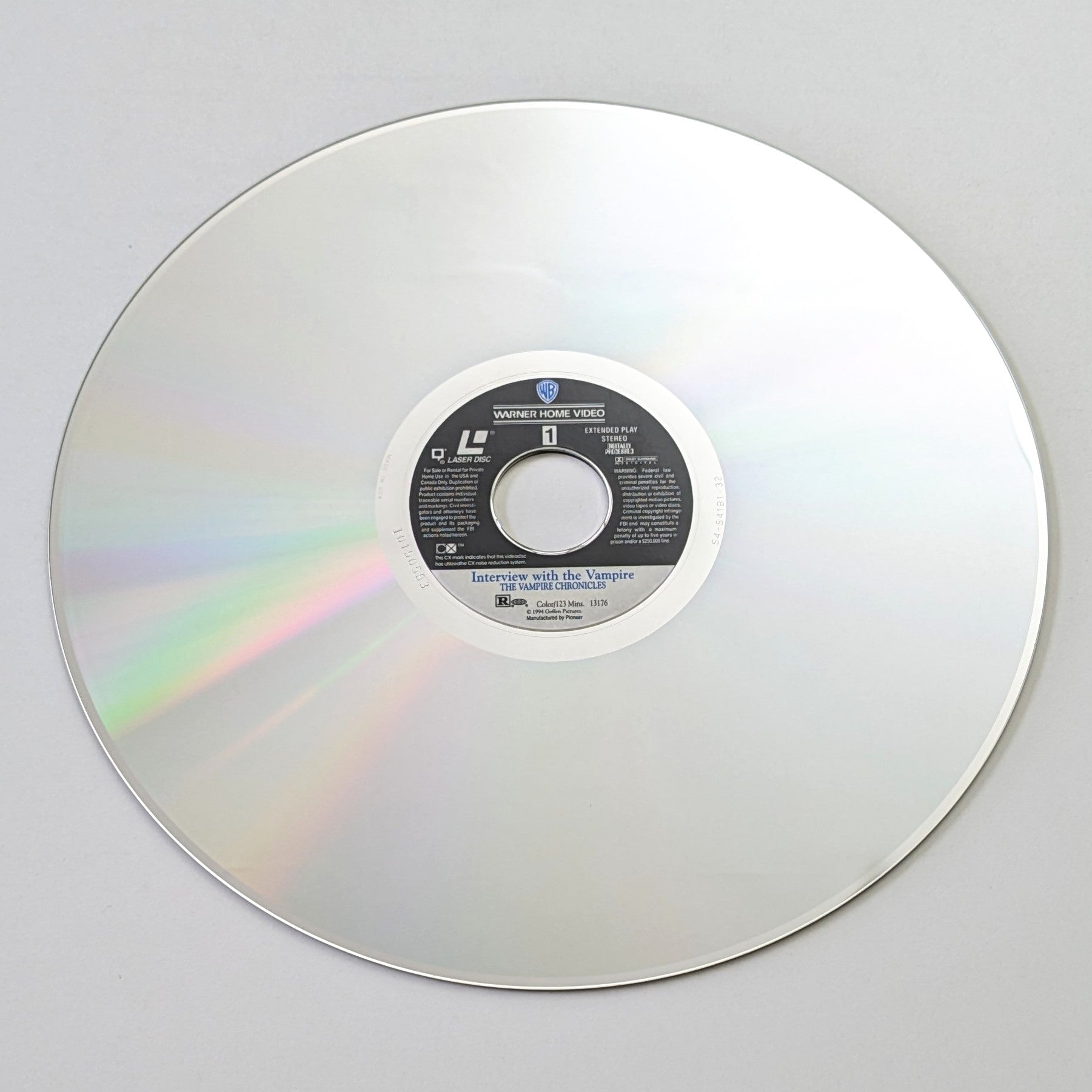 Interview With A Vampire: The Vampire Chronicles (1994) North American Laserdisc