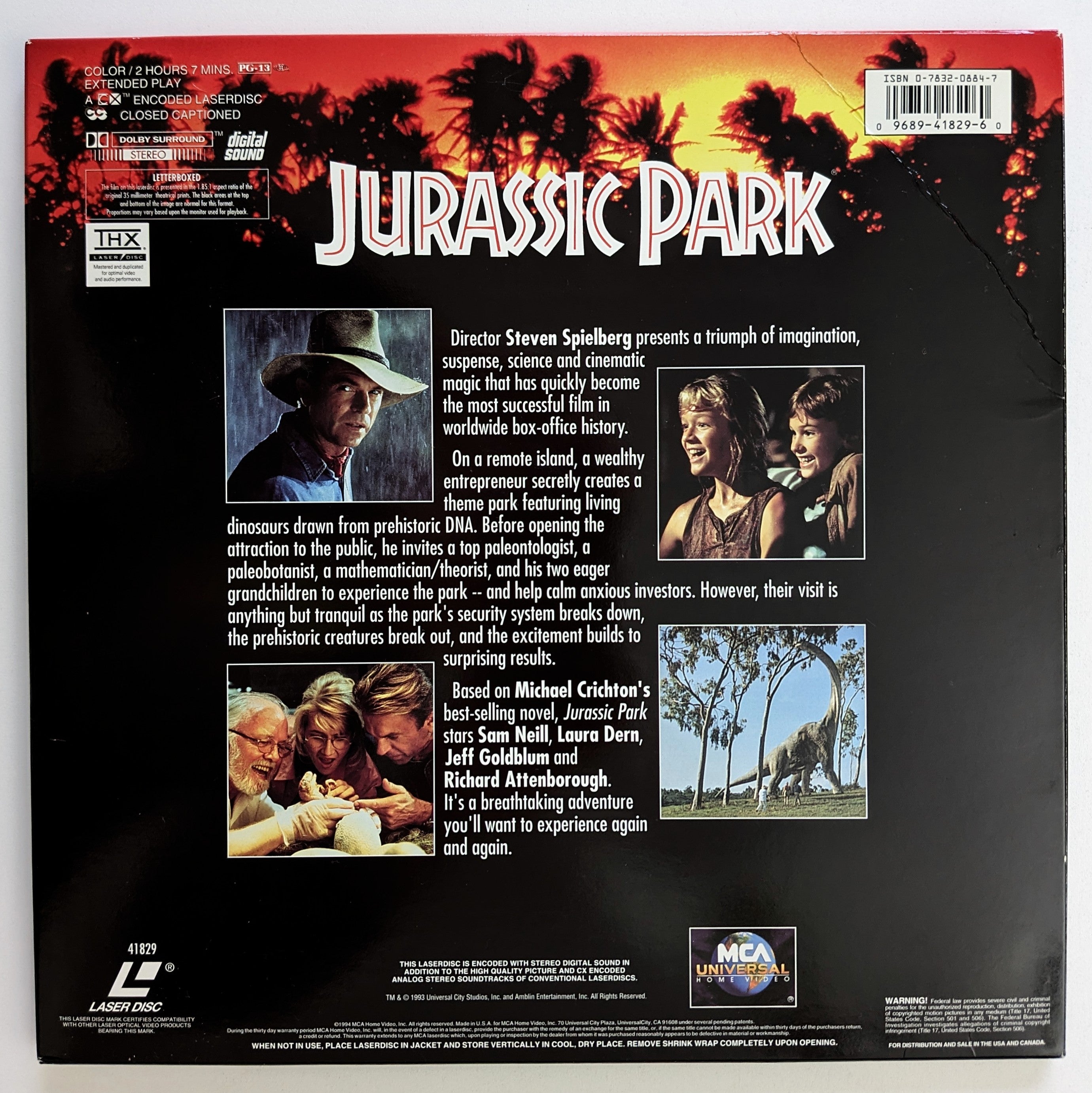 Jurassic Park (1993) North American Laserdisc