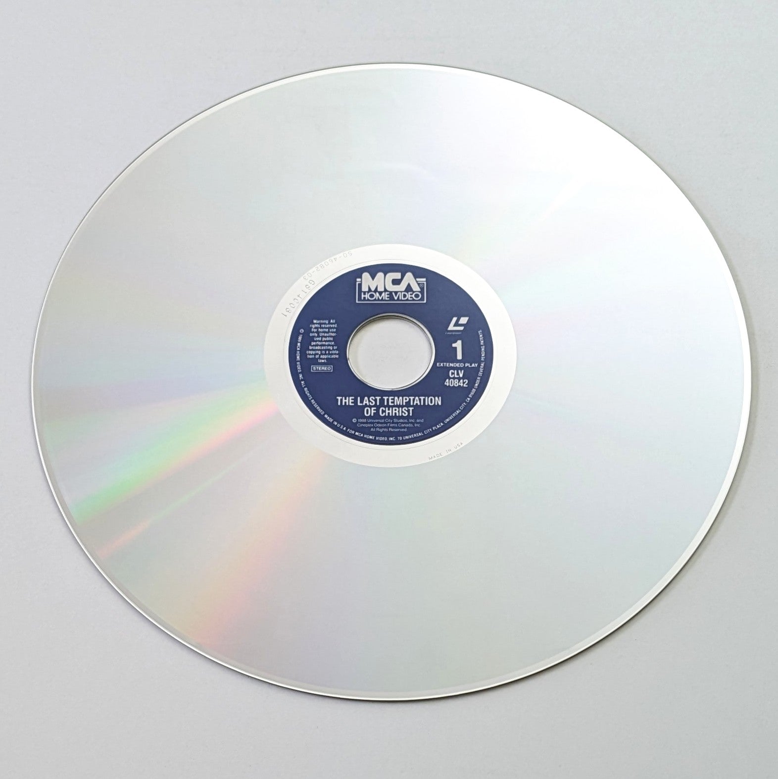 Last Temptation of Christ, The (1988) North American Laserdisc