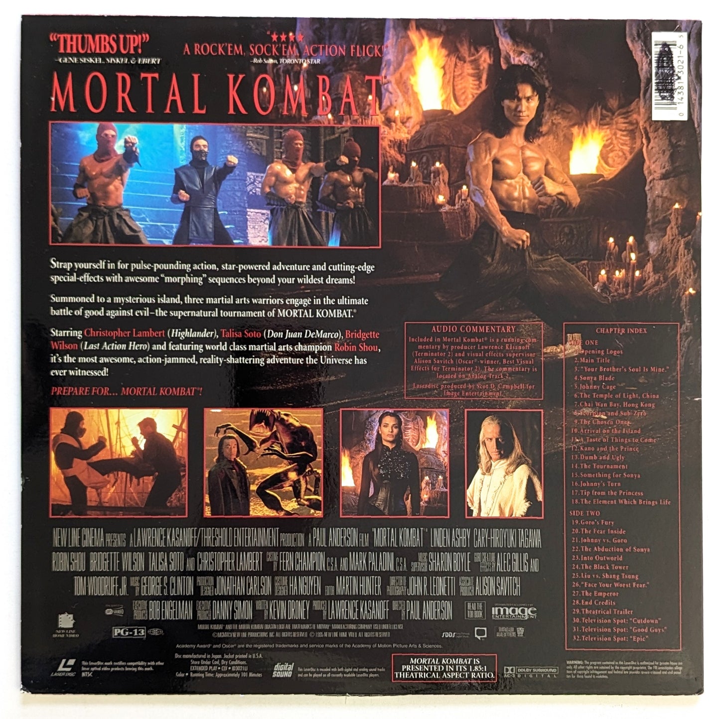 Mortal Kombat (1995) North American Laserdisc