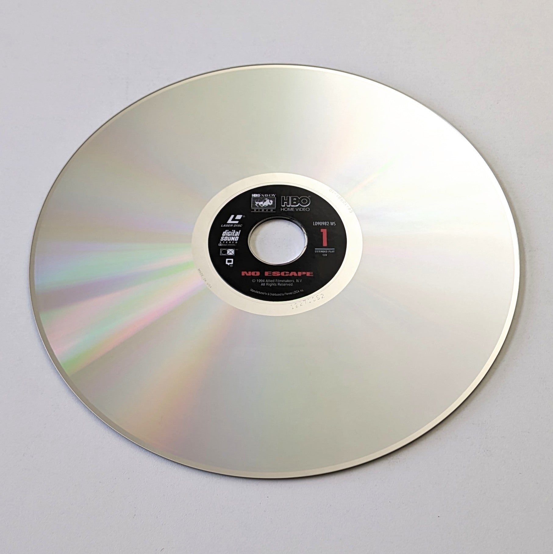 No Escape (1994) North American Laserdisc