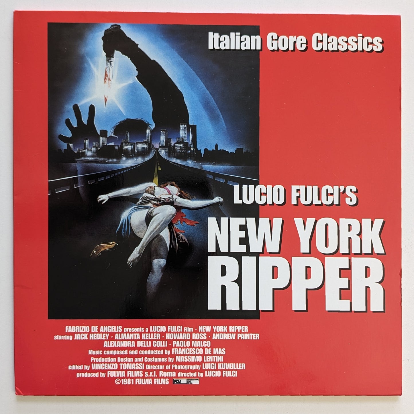 New York Ripper, The (1982) North American Laserdisc