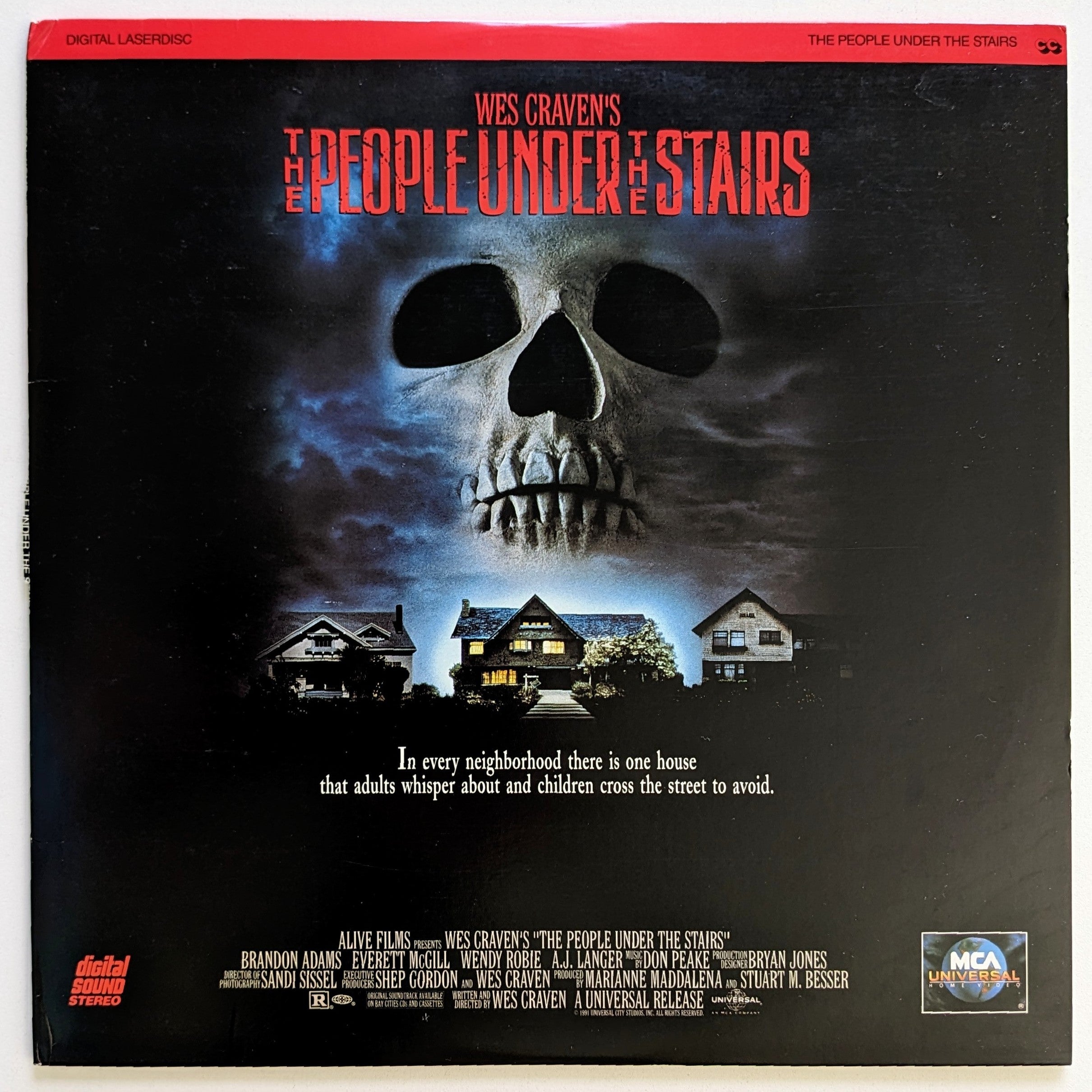 People Under The Stairs, The (1991) North American Laserdisc