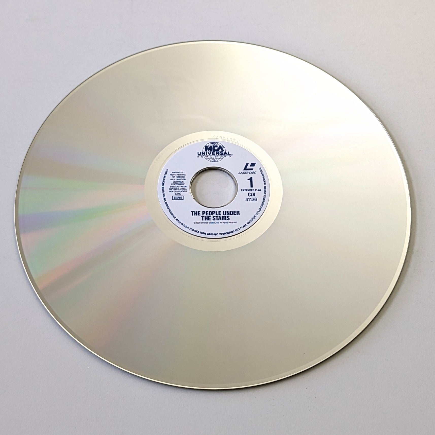 People Under The Stairs, The (1991) North American Laserdisc