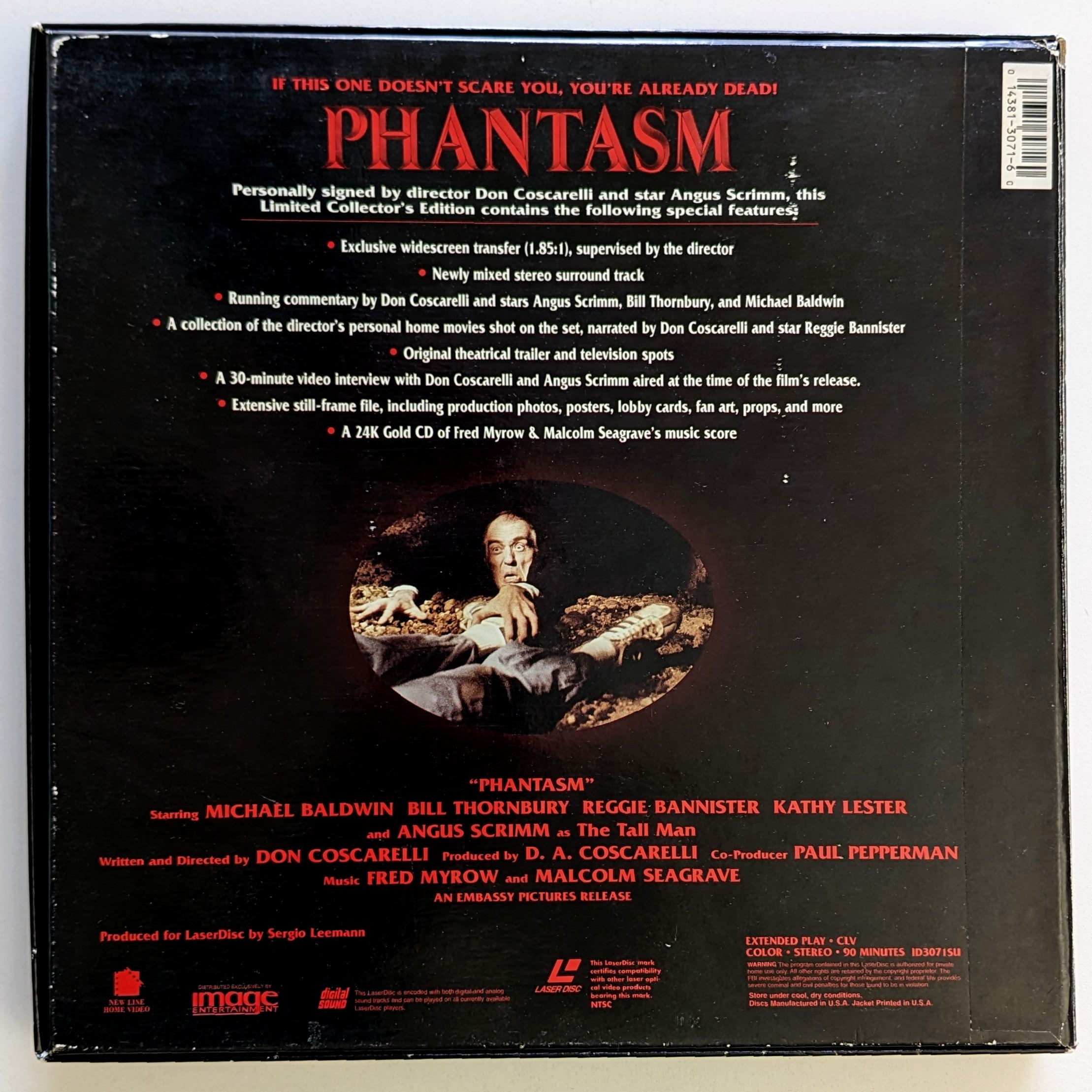 Phantasm signed box set (1979) North American Laserdisc