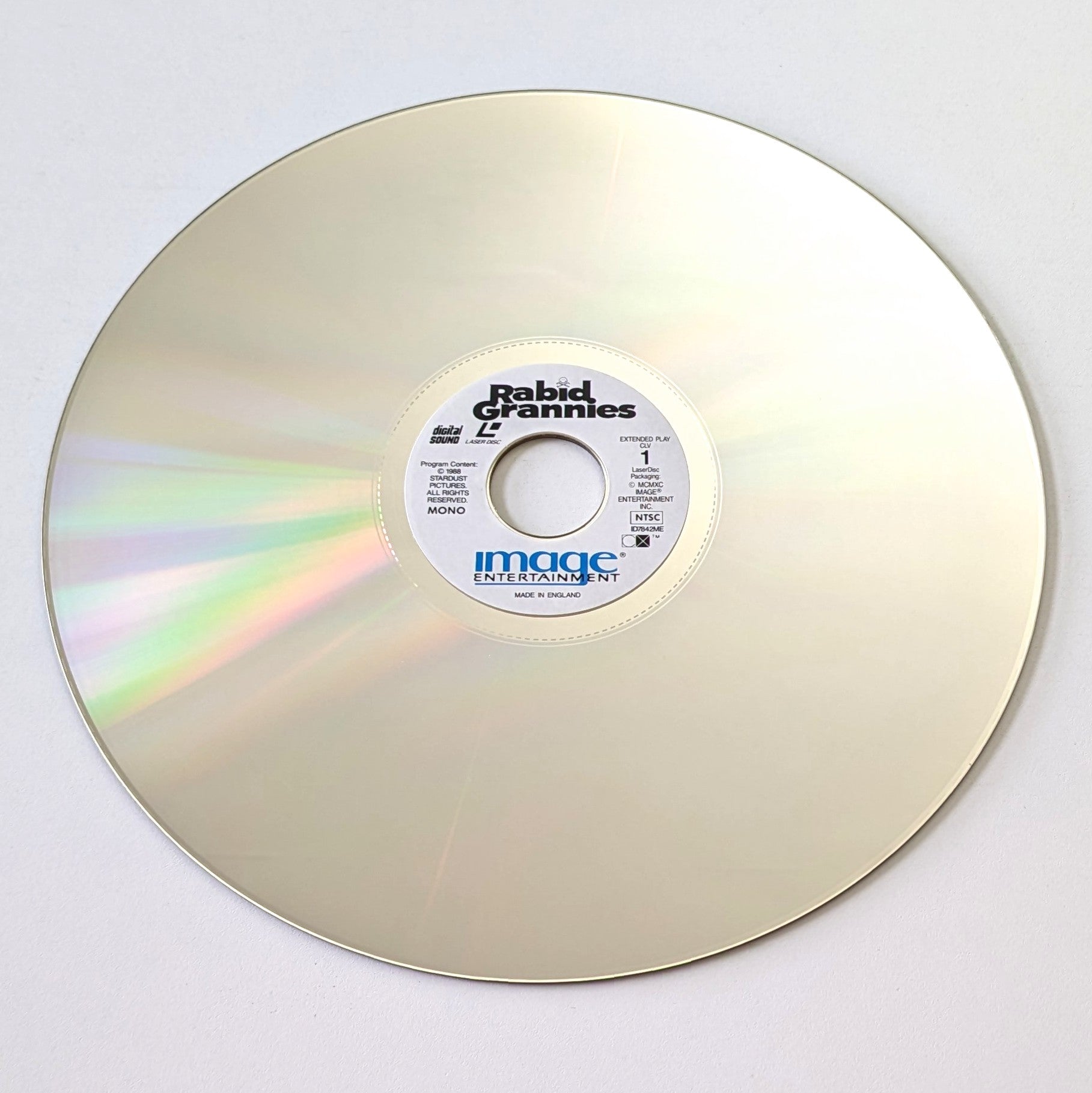 Rabid Grannies (1988) North American Laserdisc