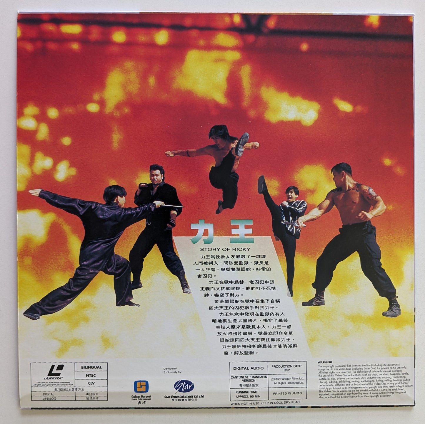 Story of Ricky, The (1991) Japanese Laserdisc