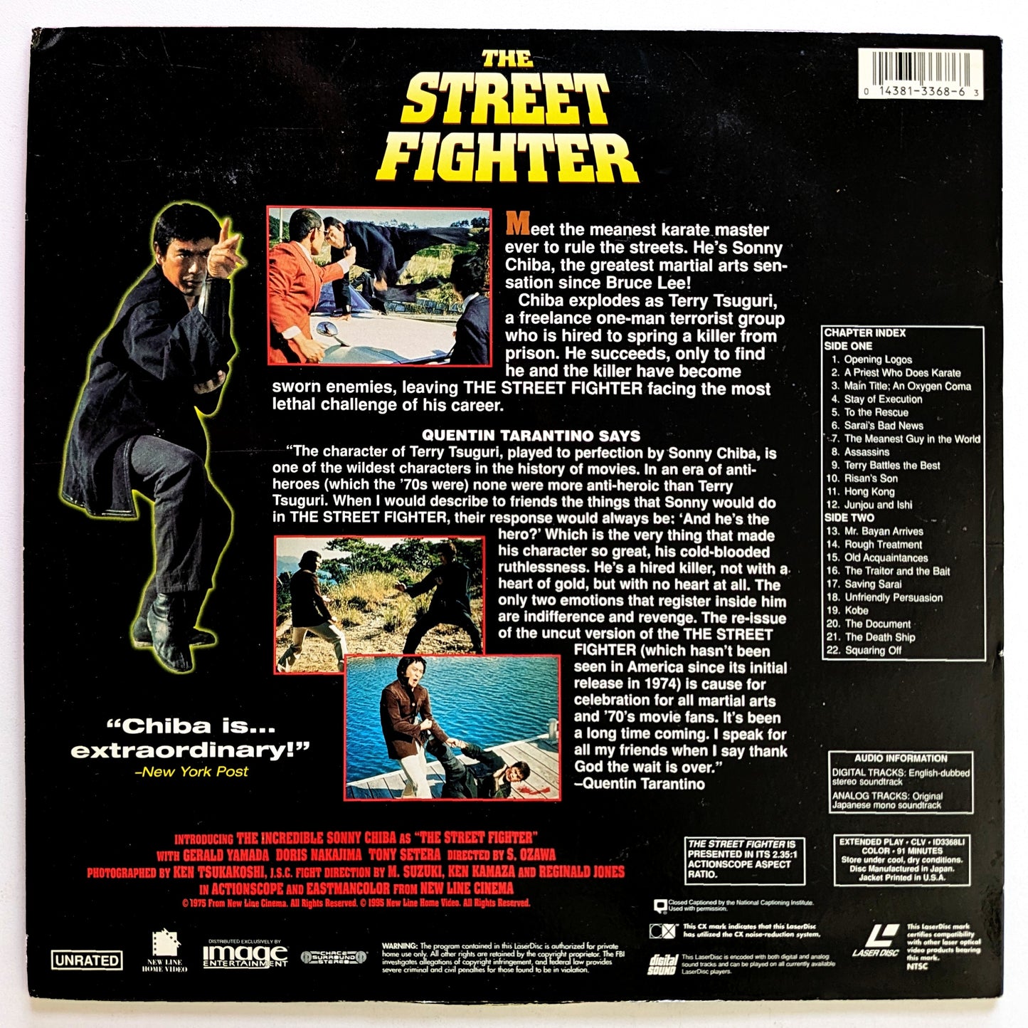 Street Fighter, The (1974) North American Laserdisc