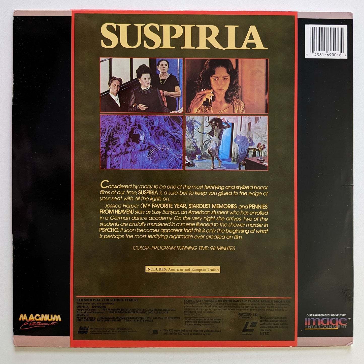 Suspiria (1977) North American Laserdisc