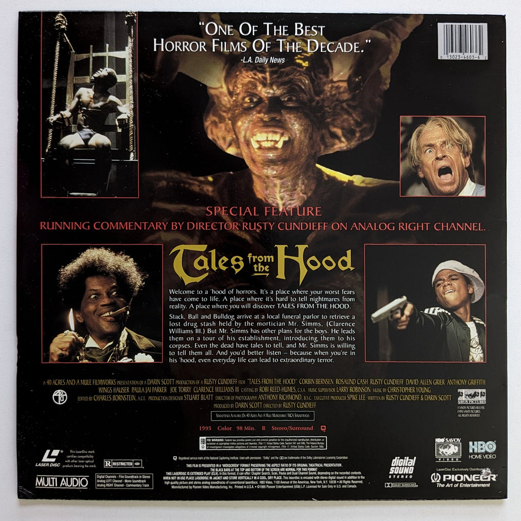 Tales From the Hood (1995) North American LaserDisc — product photograph