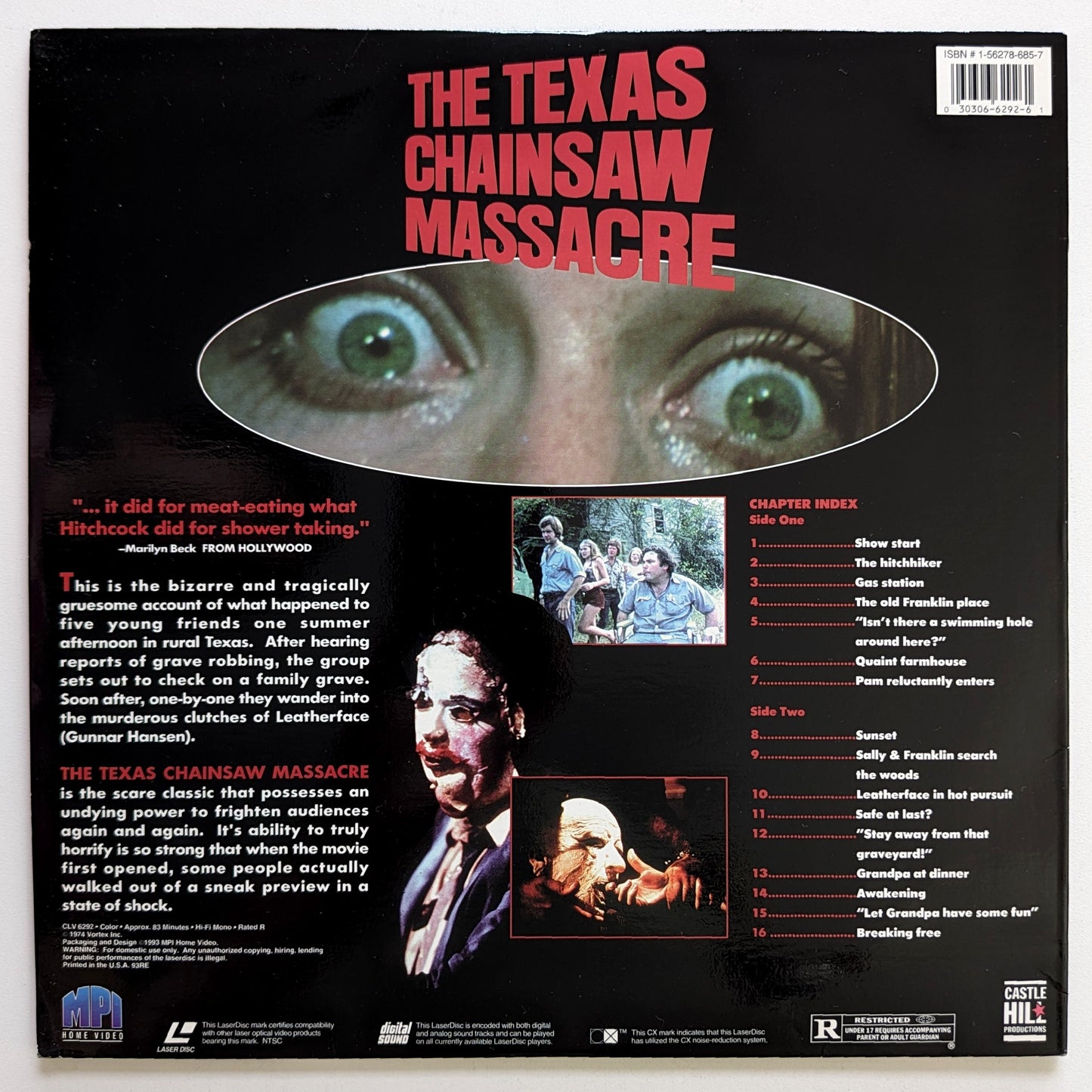 Texas Chain Saw Massacre, The (1974) North American Uncut & Unedited Laserdisc