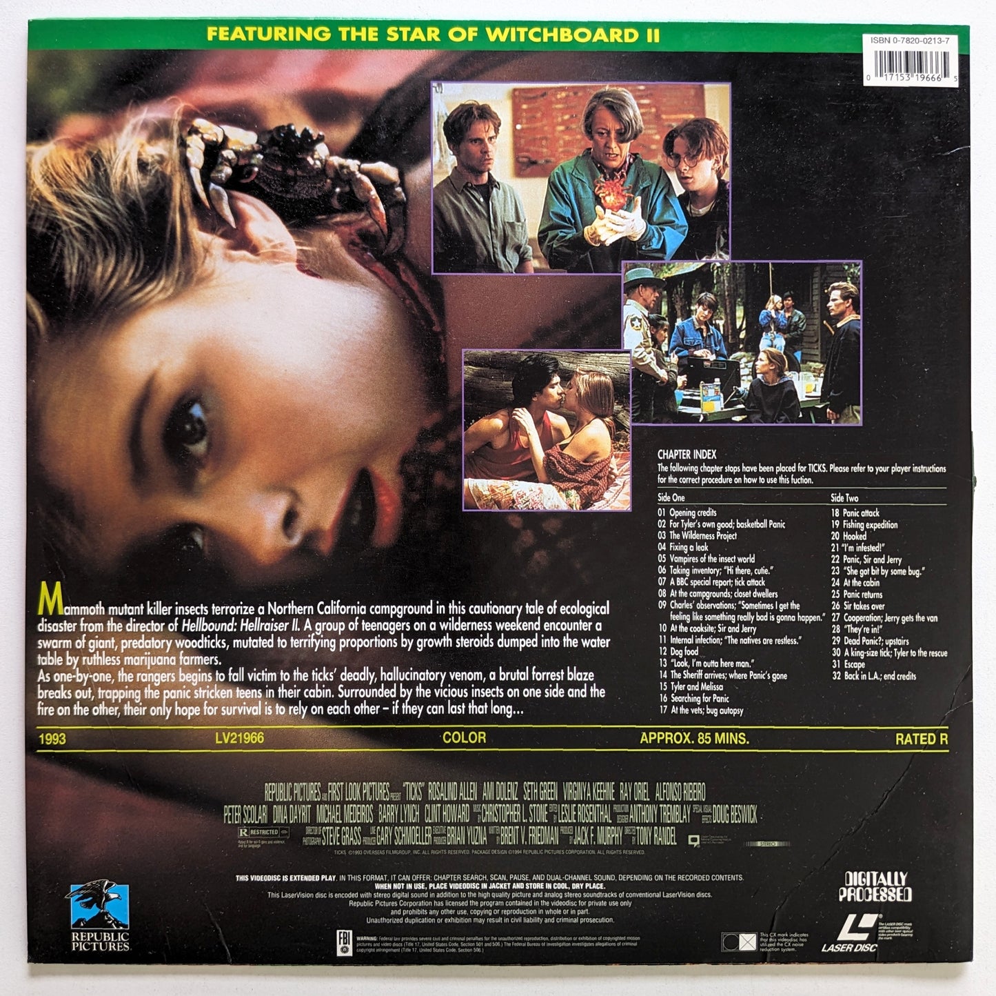 Ticks (1993) North American Laserdisc