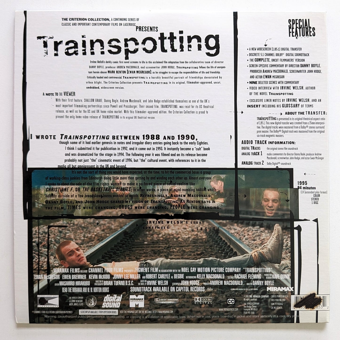 Trainspotting (1996) North American Laserdisc