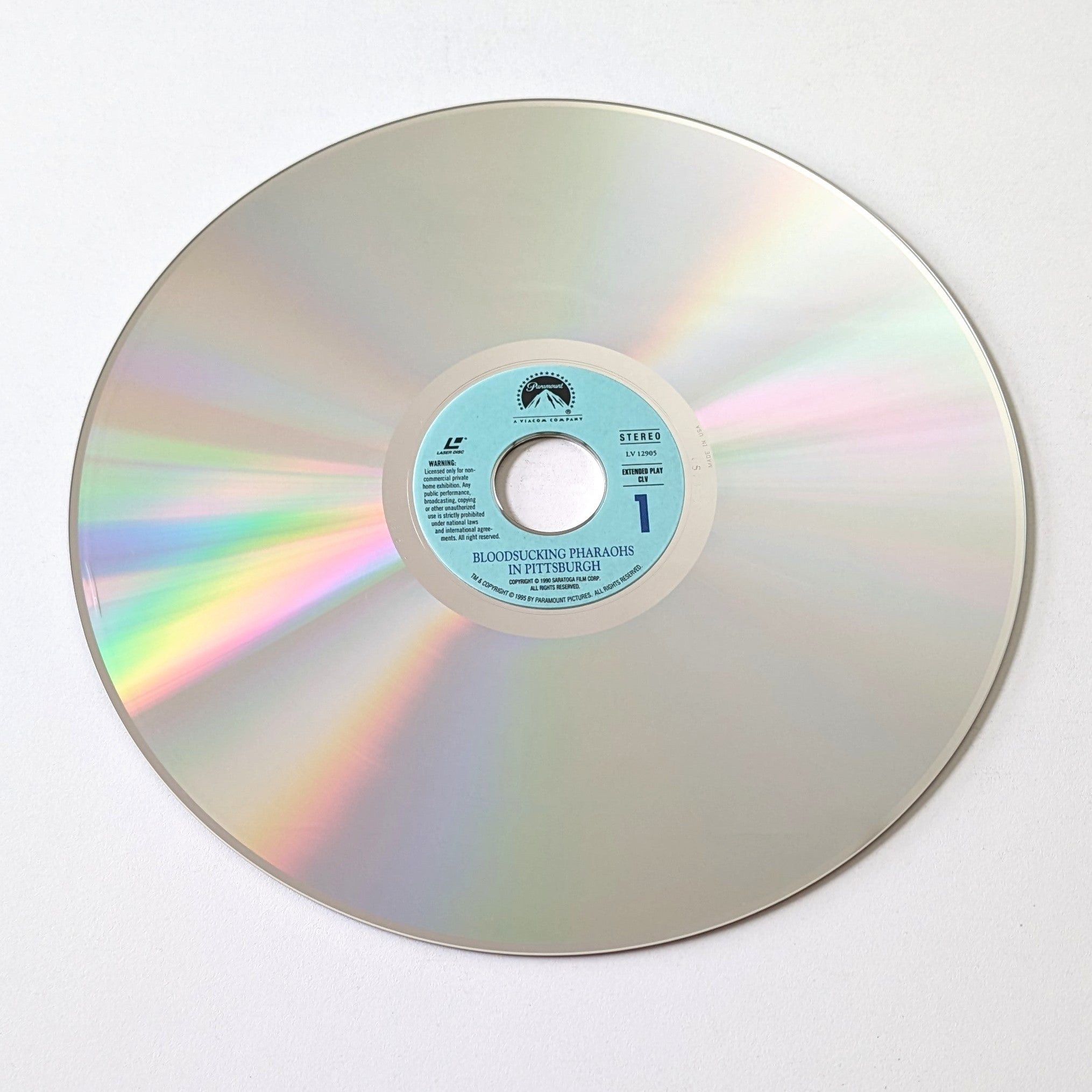 Bloodsucking Pharaohs in Pittsburgh (1991) North American Laserdisc