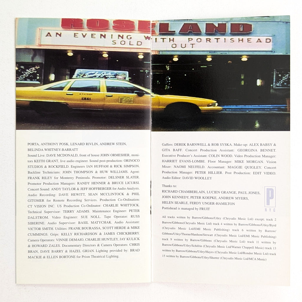 Portishead Live (1997) Music VHS — product photograph