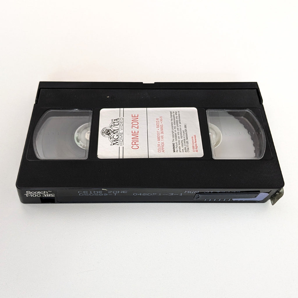 Crime Zone (1988) North American VHS — product photograph