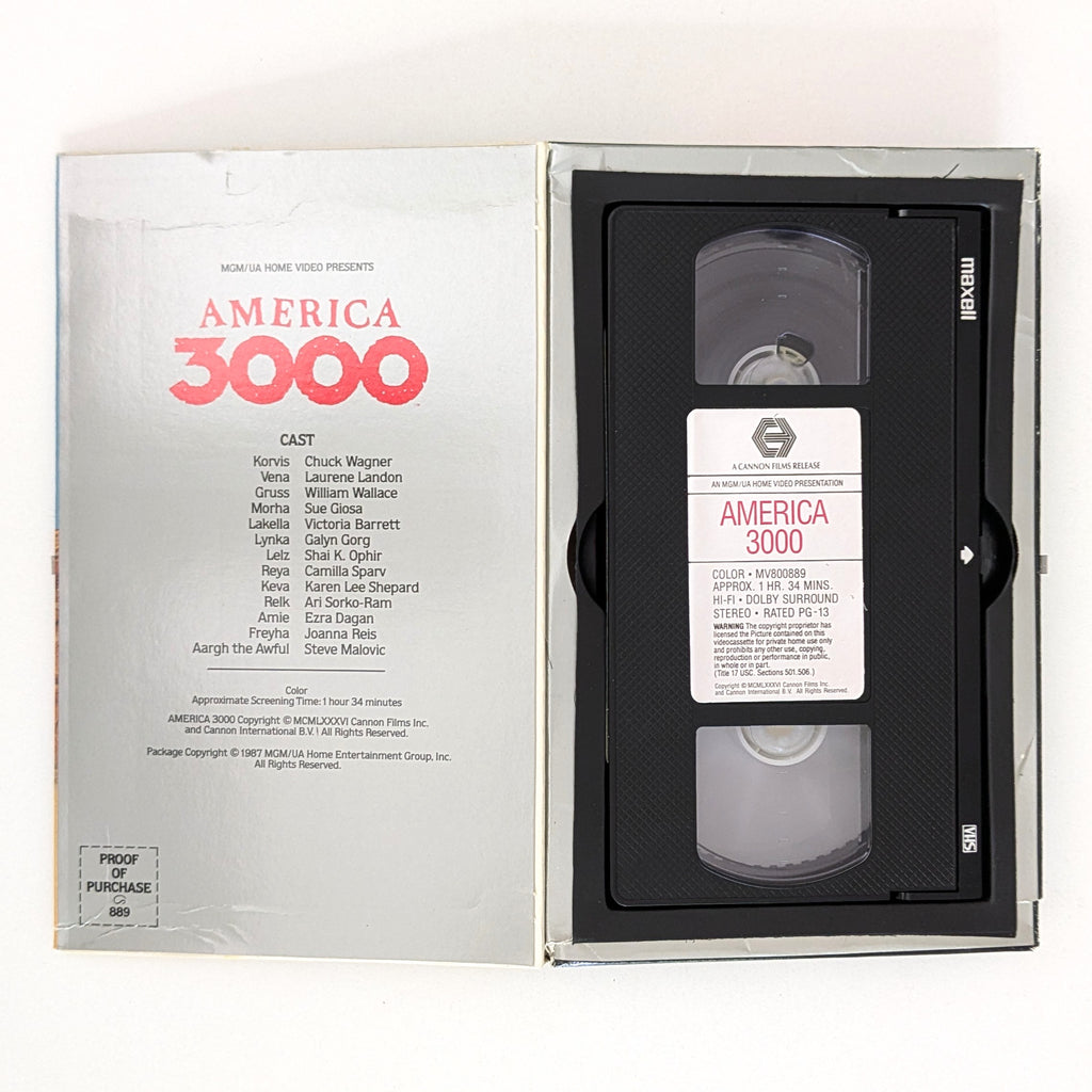 America 3000 (1986) North American VHS