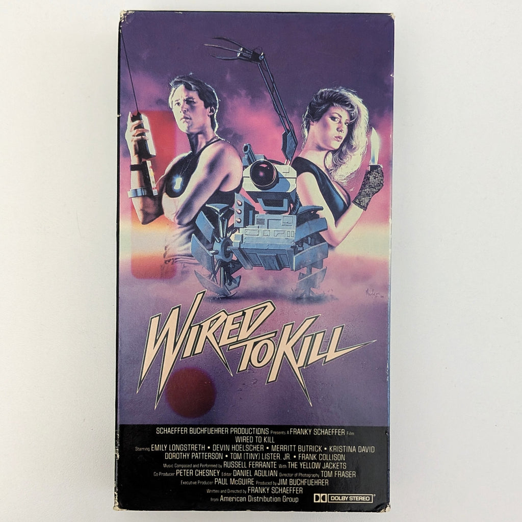 Wired to Kill (1986) North American VHS — product photograph