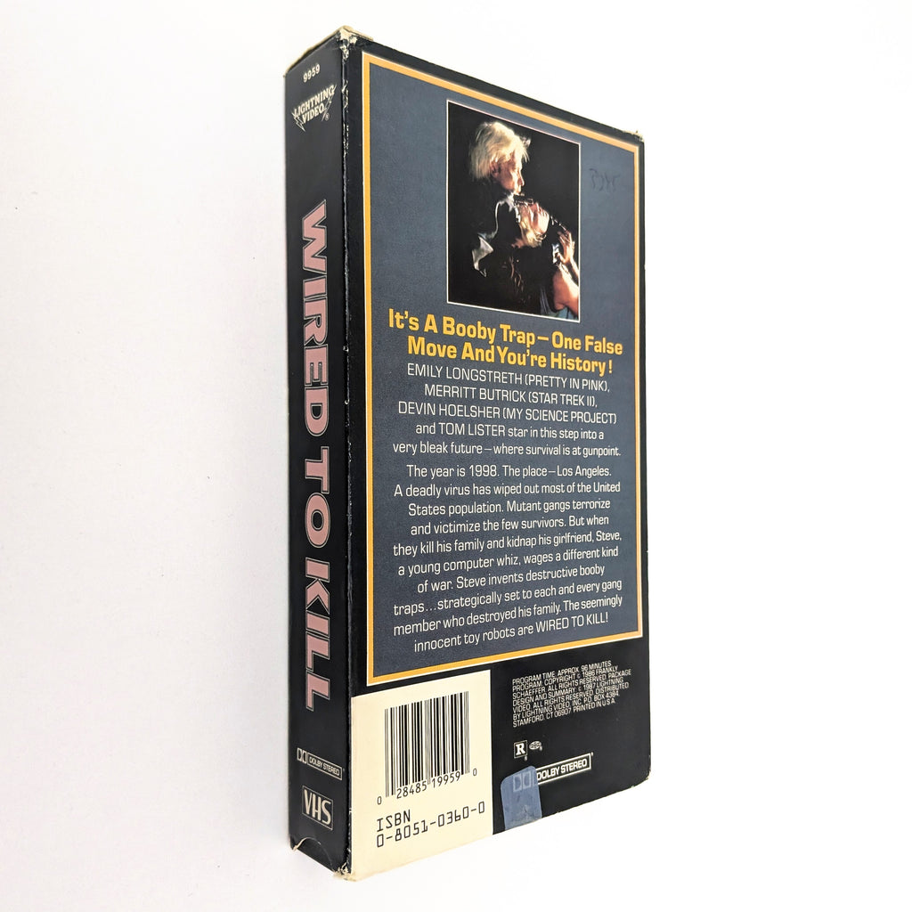 Wired to Kill (1986) North American VHS — product photograph