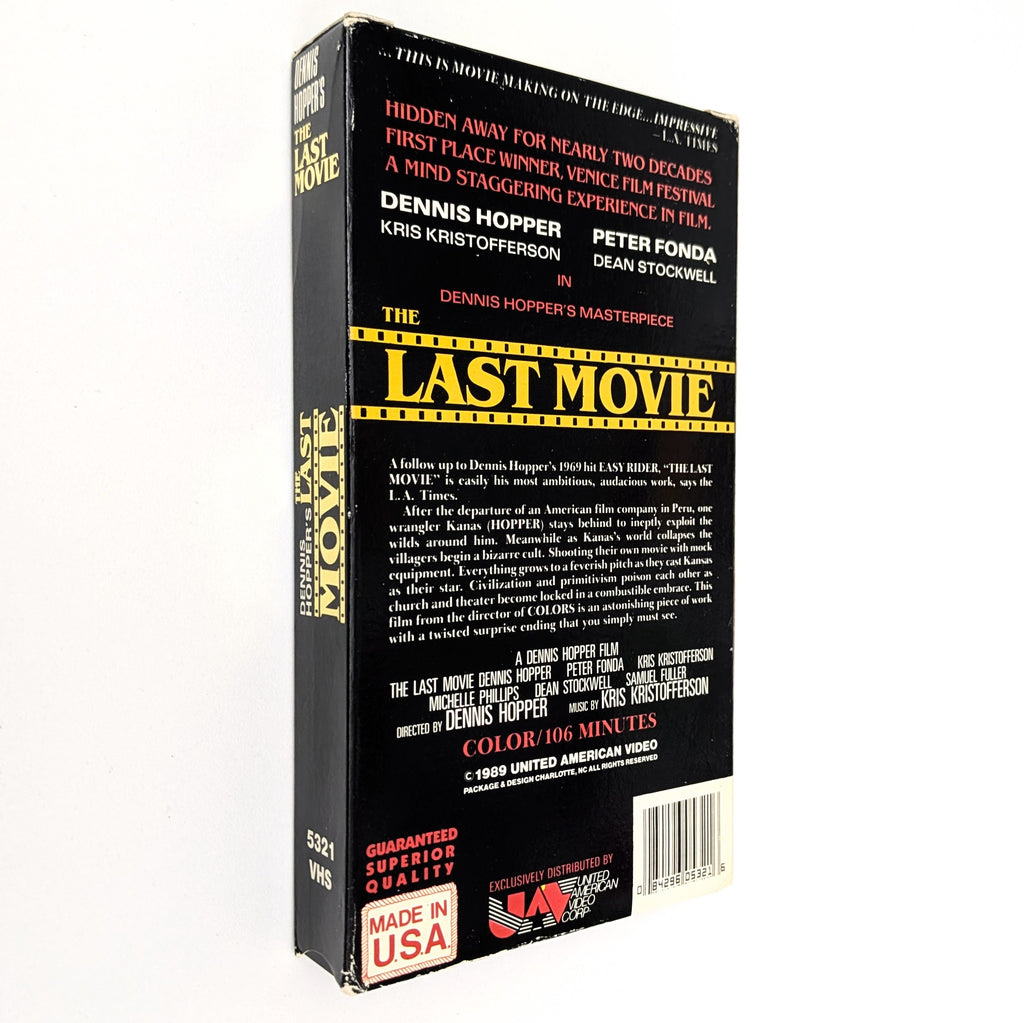 Last Movie, The (1971) North American VHS